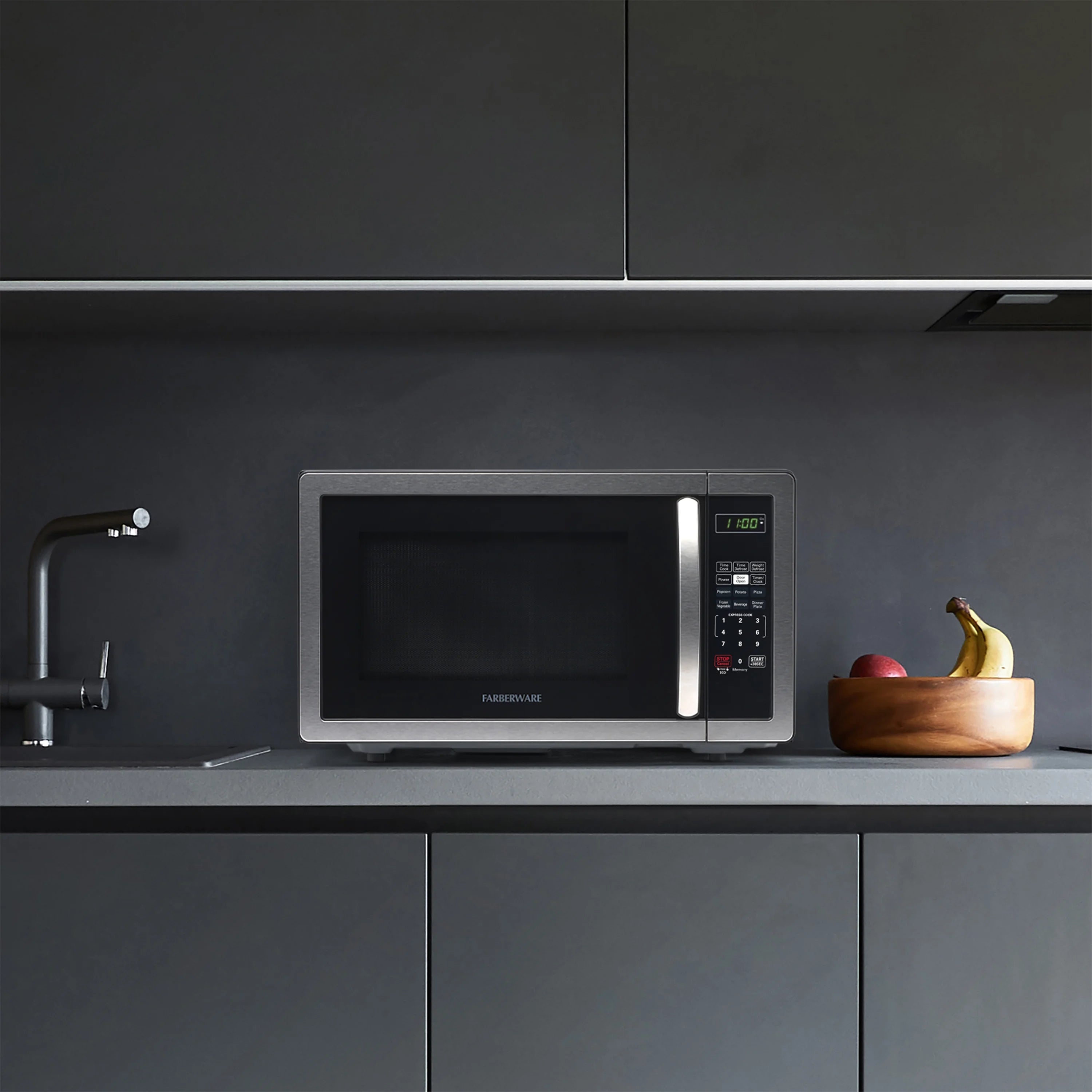 2026 New Farberware 1.1 Cu. Ft. 1000-Watt Compact Microwave Oven, Black - Image 26