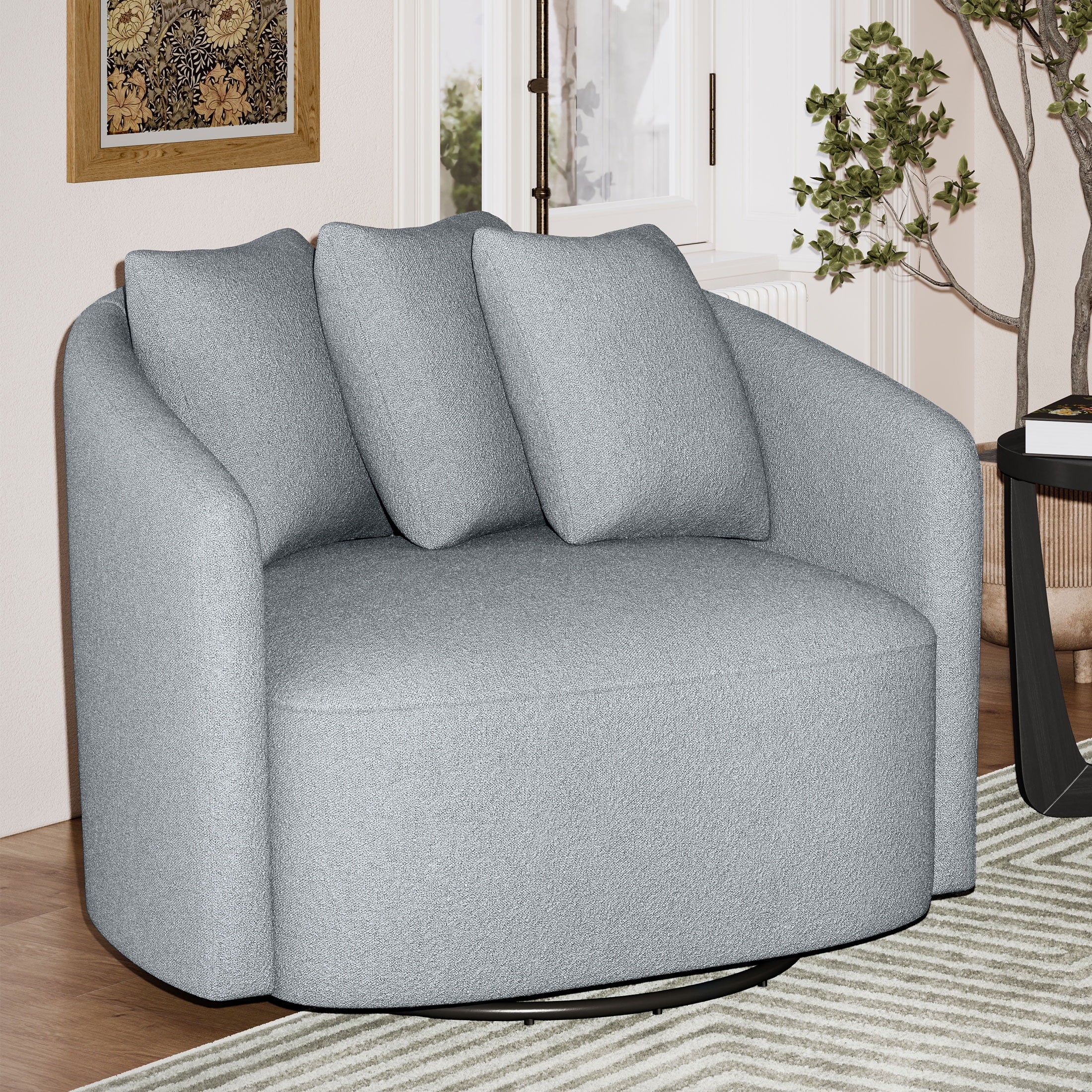 2026 New Beautiful Drew Accent Chair by Drew Barrymore, Cream Boucle - Image 64
