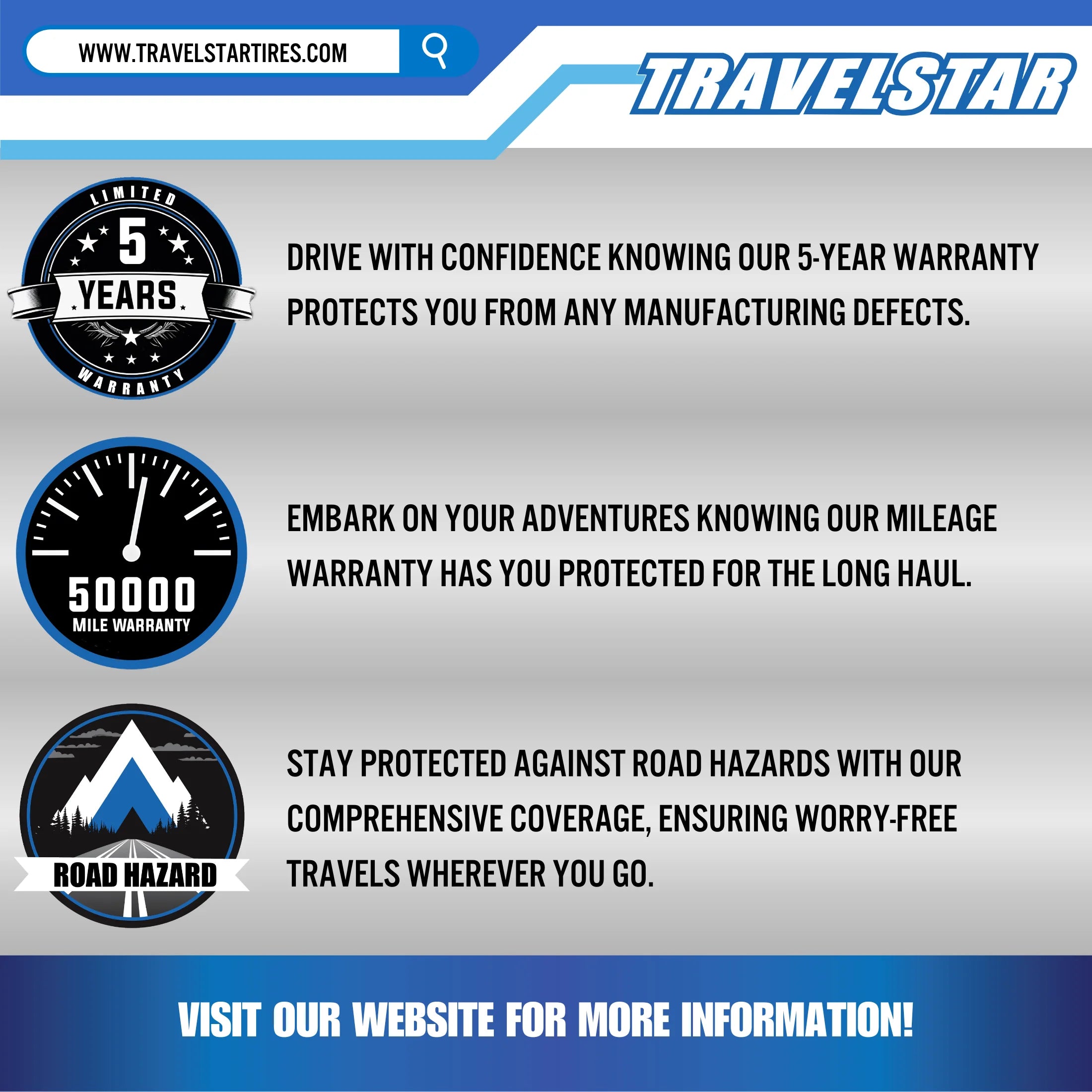 2026 New Travelstar EcoPath A/T LT275/65R18 10 Ply 123S Load Range E SUV Light Truck All Terrain Tire 275/65/18(Tire Only) - Image 5