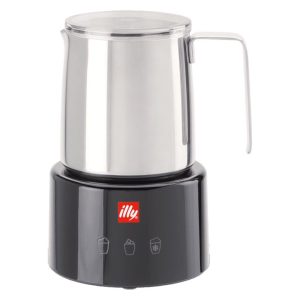 2026 New illy Electric Milk Frother- Black & Stainless Steel