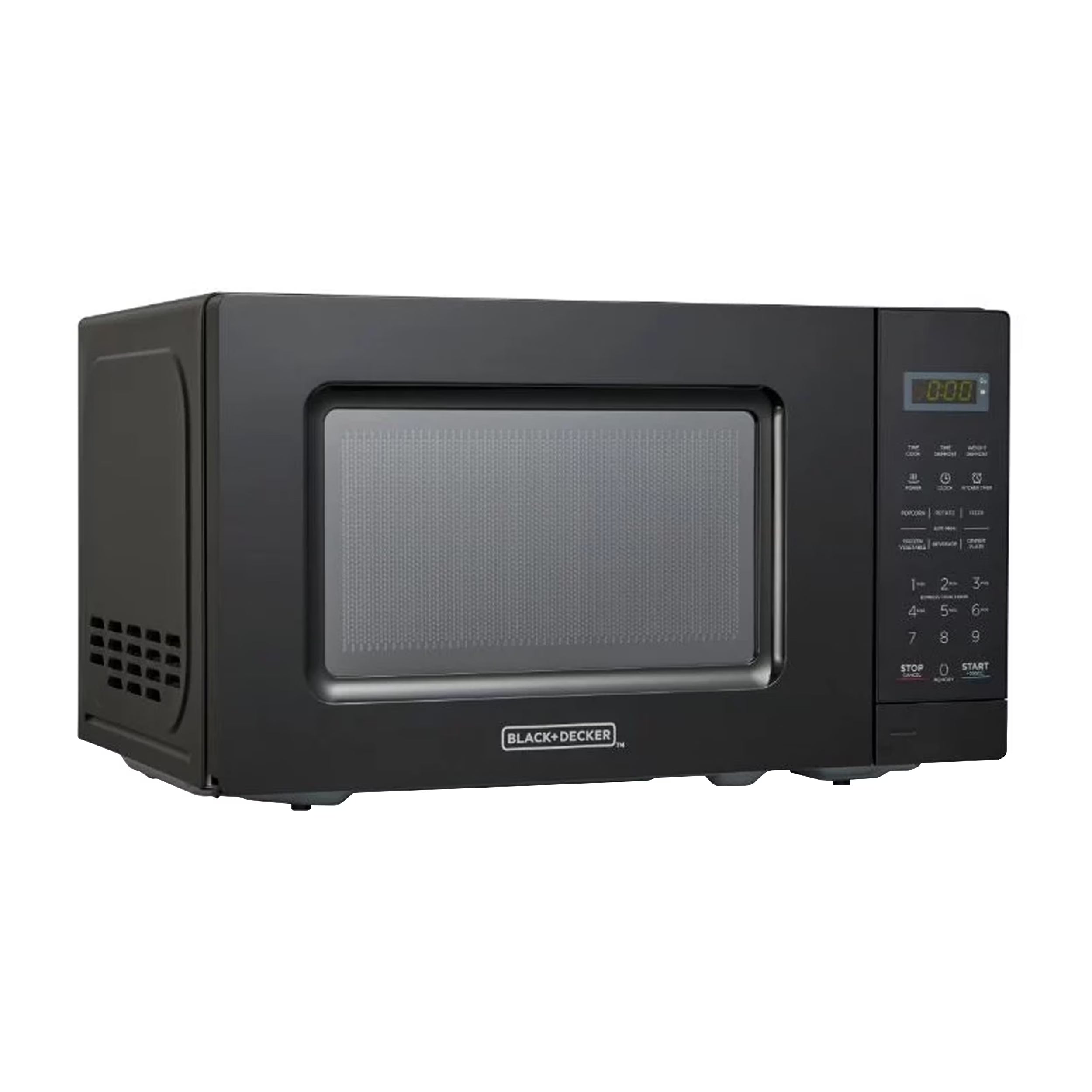2026 New Black and Decker 0.7 Cu Ft LED Digital Microwave Oven in Black with Child Safety Lock