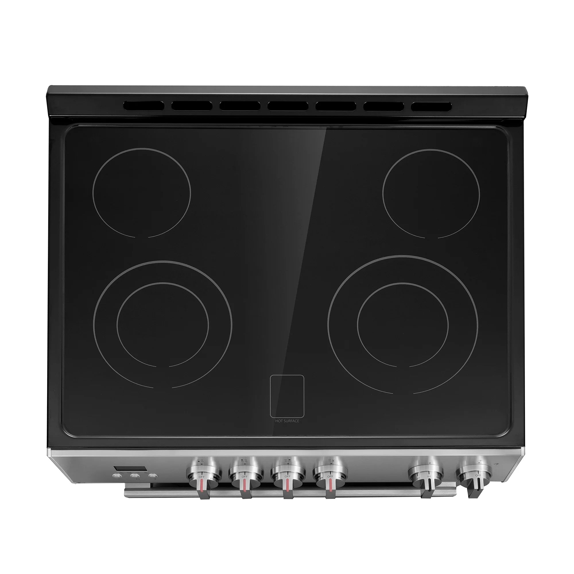 2026 New Cosmo 30 in. Stellar Collection 5.0 cu. ft. Electric Range with 4 Burner Glass Cooktop and Convection Oven in Stainless Steel - Image 8
