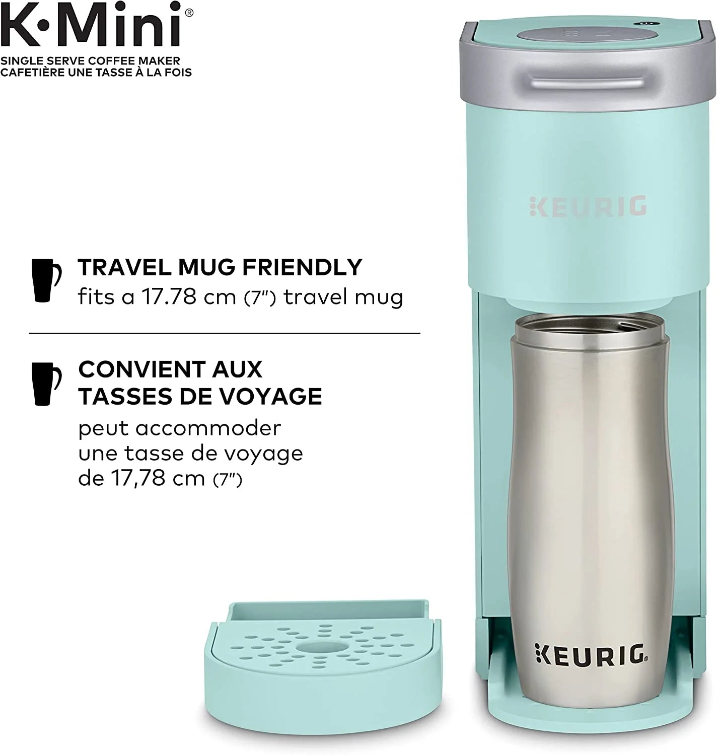 2026 New Keurig K-Mini Single Serve K-Cup Pod Coffee Maker - Oasis - Image 3