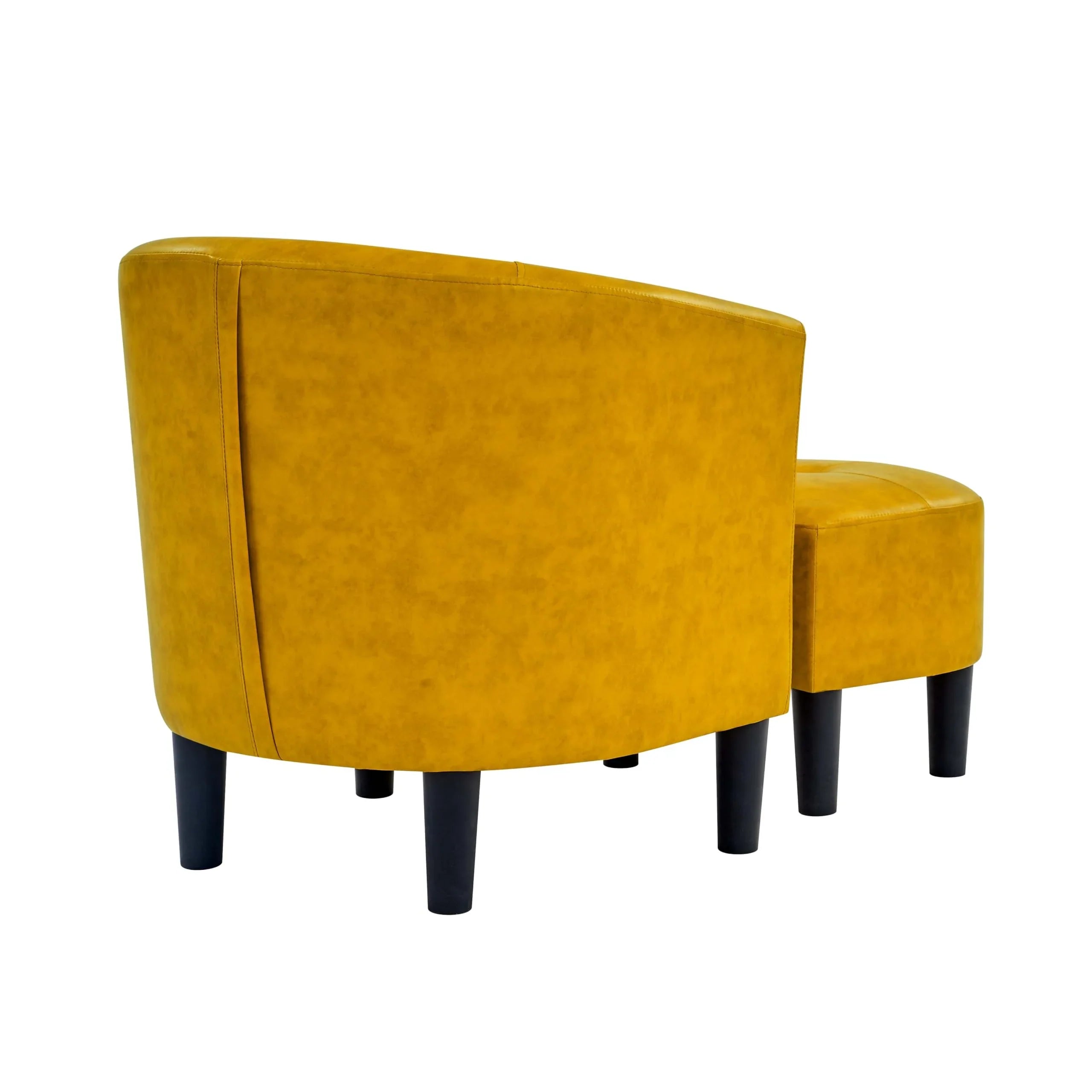 2026 New Bonzy Home Velvet Accent Chair with Ottoman for Living Room,Beige - Image 29