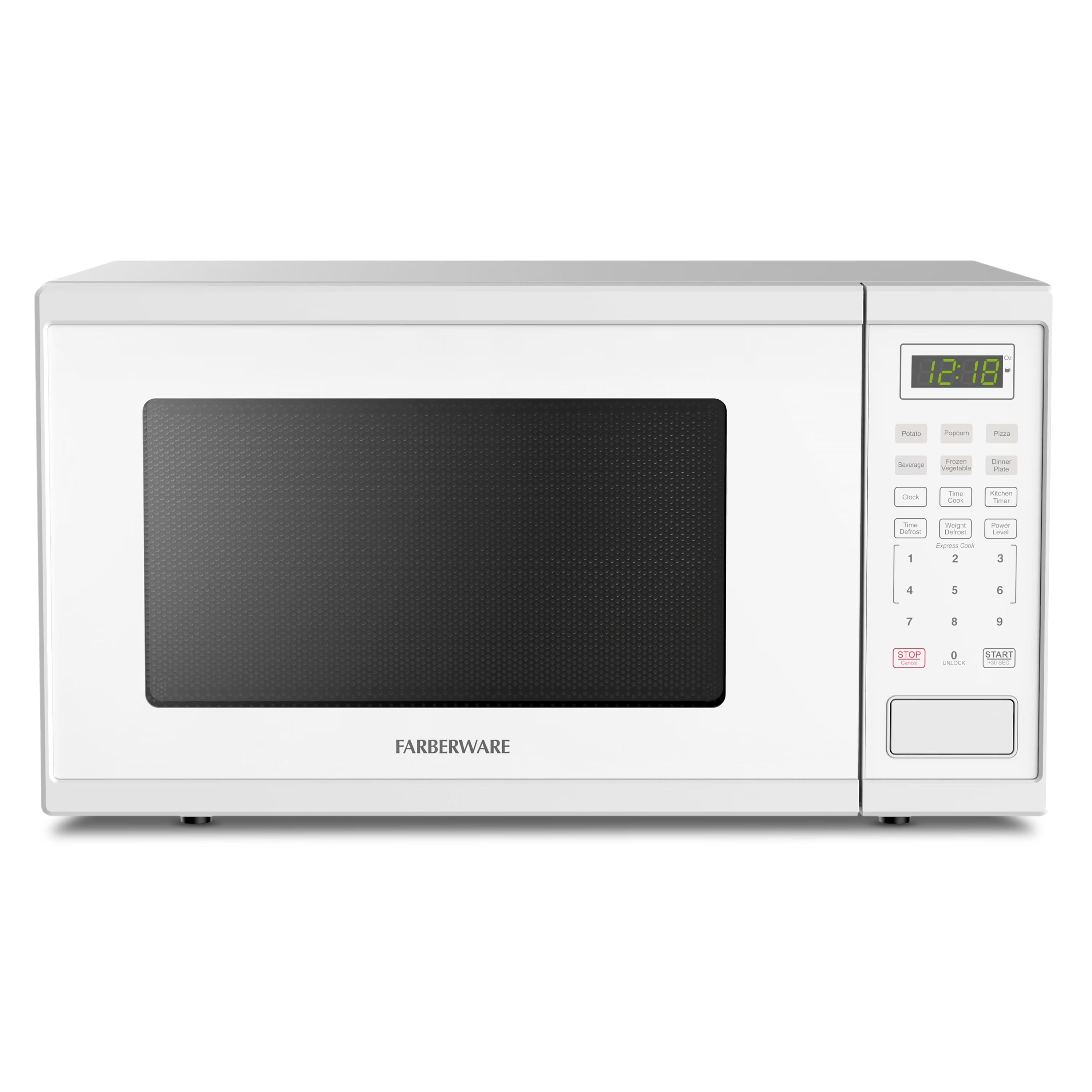 2026 New Farberware Countertop Microwave Ov 1100 Watts, 2.2 cu ft - Smart Sensor With LED Lighting and Child Lock - Perfect for Apartments and Dorms - Easy Clean Black Interior, Stainless Steel - Image 9