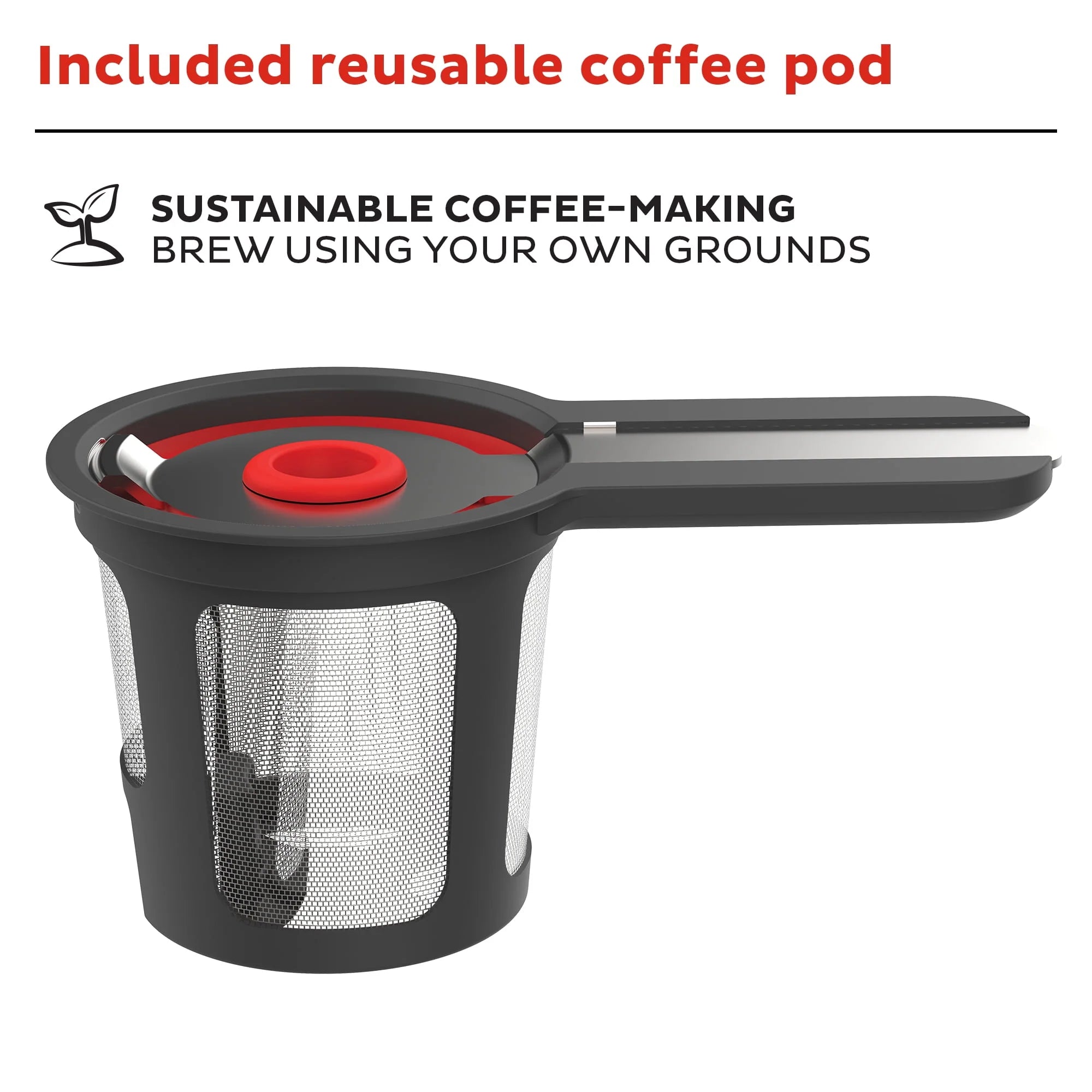 2026 New Instant Solo Café 2-in-1 Single Serve Coffee Maker for K-Cup Pods and Ground Coffee, Black - Image 9