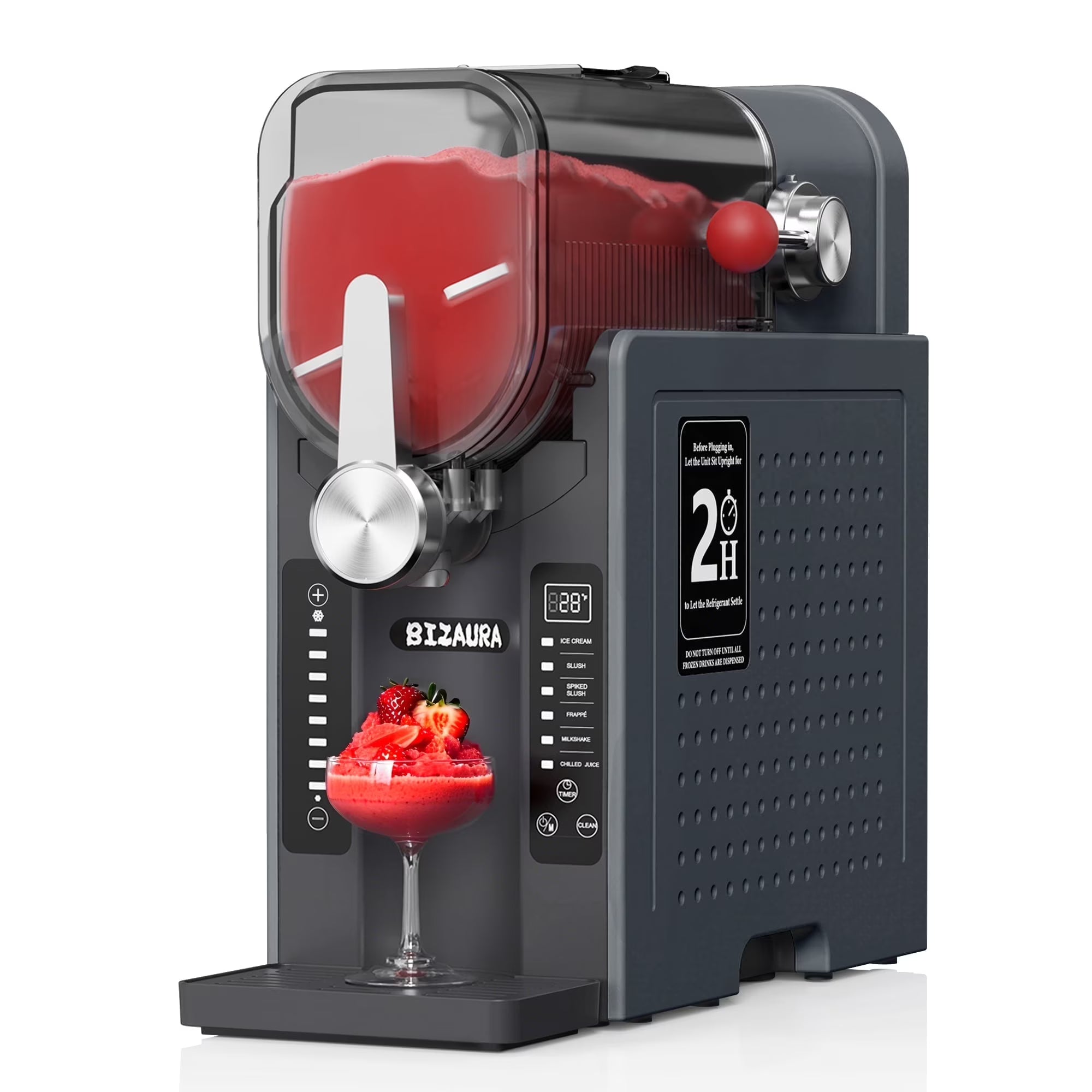 2026 New BIZAURA Slushie Machine, Slushy Machine for Home No Ice Need, Professional Frozen Drink Maker, 6 Presets for Milkshakes, Frapp"s, Slush, Ice Cream