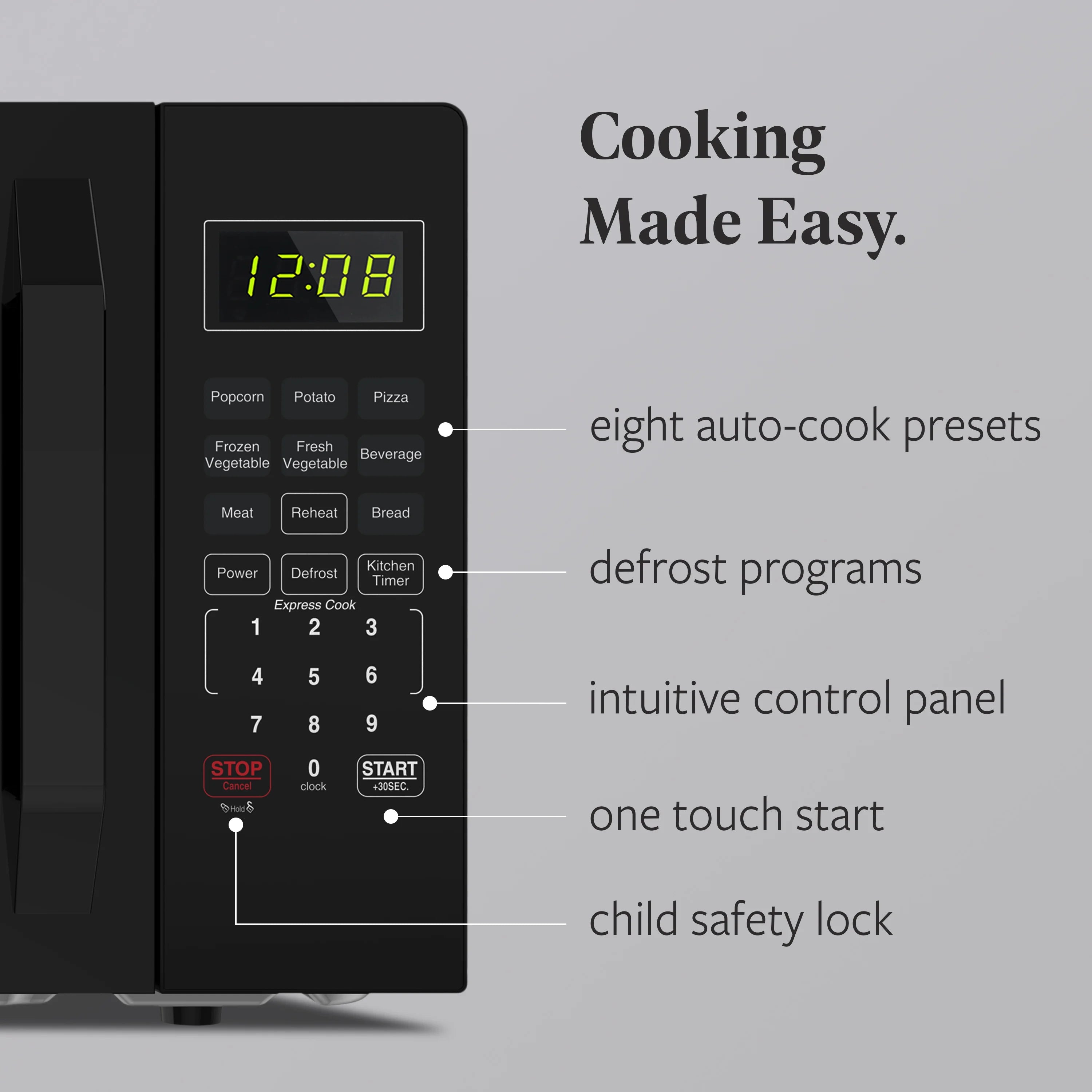 2026 New Farberware 1.1 Cu. Ft. 1000-Watt Compact Microwave Oven, Black - Image 4