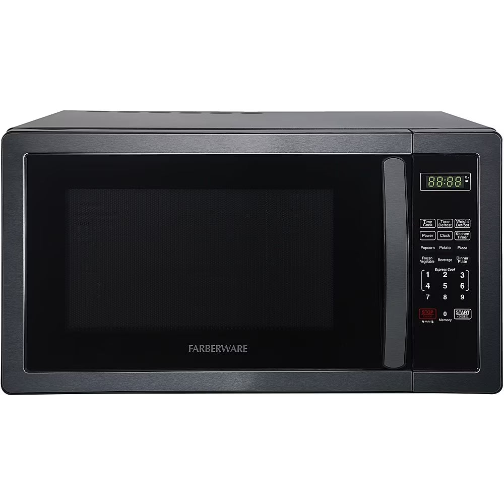 2026 New Classic 1.1 Cu. Ft. Countertop Microwave Oven - Black stainless steel