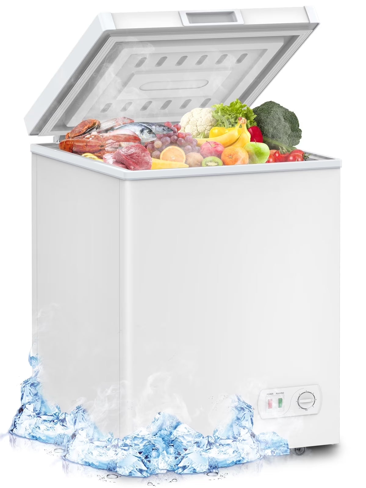 2026 New PRO CHOICE 3.8 cu ft Compact Chest Freezer, White