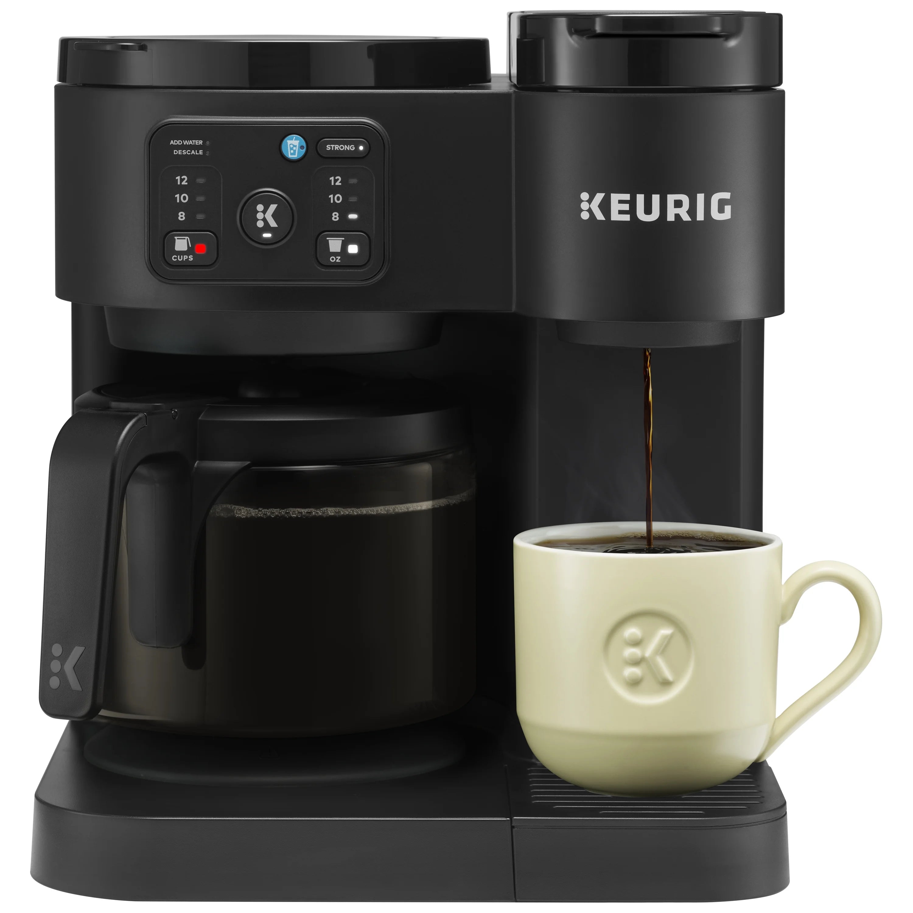 2026 New Keurig K-Duo Essentials, Hot & Iced Single-Serve K-Cup Pod Coffee Maker & Carafe, Moonlight Grey - Image 18