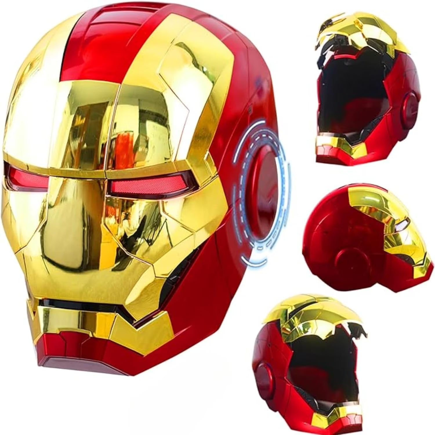 2026 New ZUITEH Iron-HeroMan Helmet, New Iron-superhero Mask with Jarvis Voice & Remote&Touch Controlled Open/Close, Collectible Real-life,Superhero Mask for Halloween Costume Christmas Birthday Cosplay Party