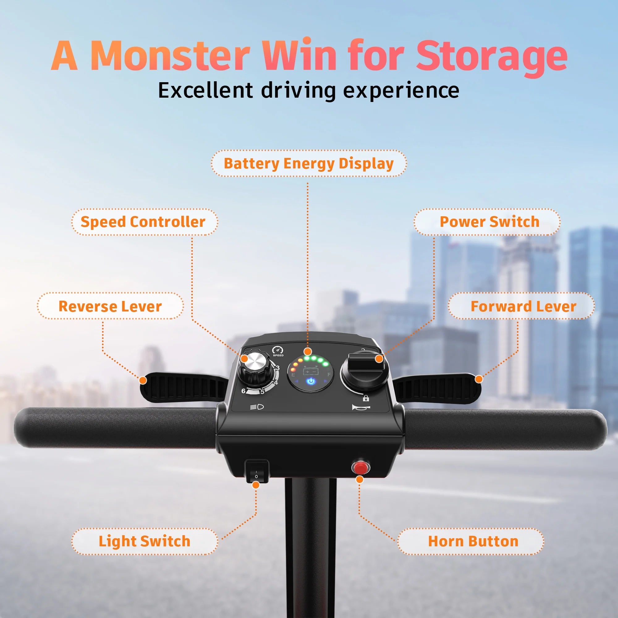 2026 New EAGLOG Light Weight 4 Wheels Mobility Scooter for Seniors, Electric Folding Wheelchair Device for Travel, Black - Image 22
