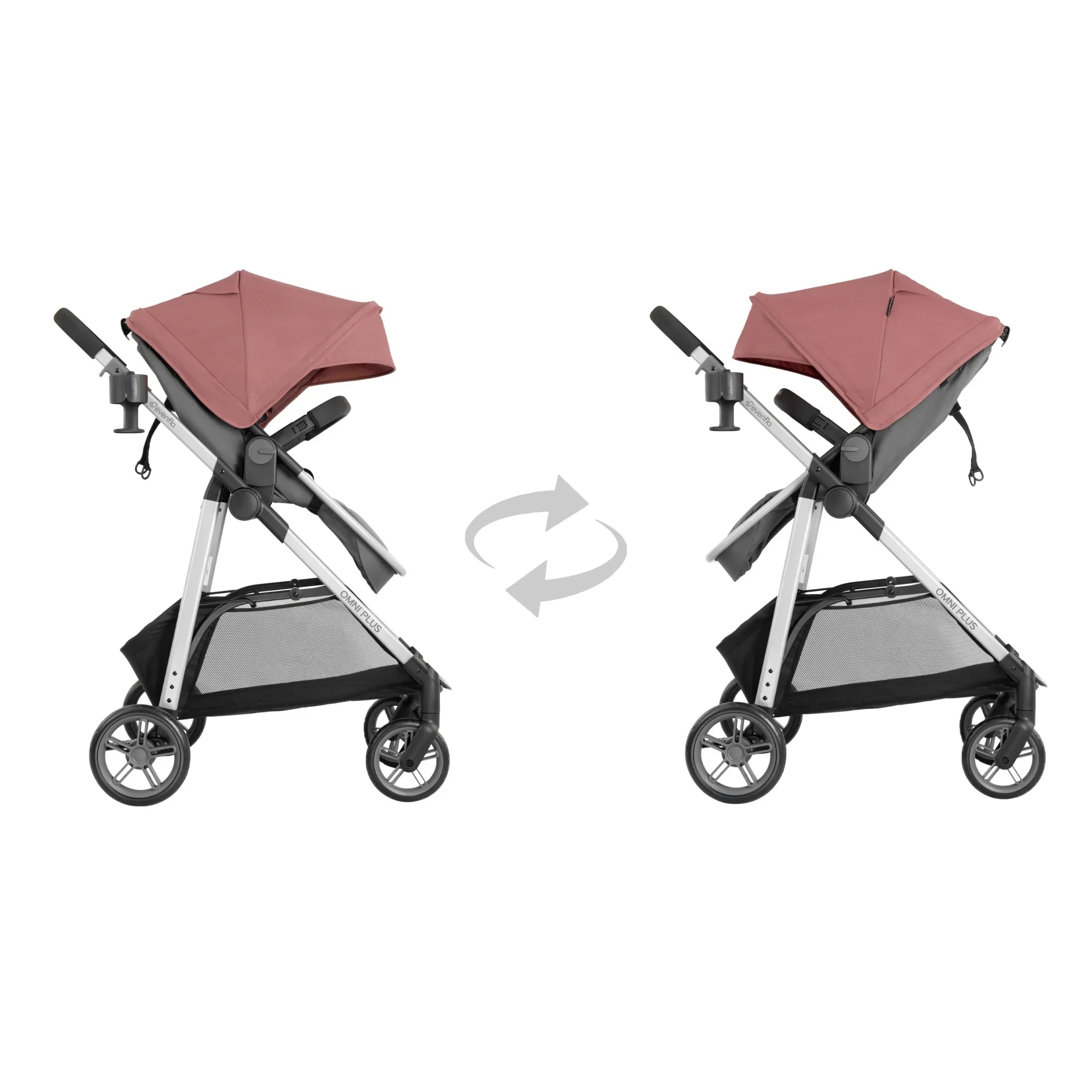 2026 New Evenflo Omni Plus Modular Travel System with LiteMax Sport Infant Car Seat, Mylar Gray, Unisex - Image 71