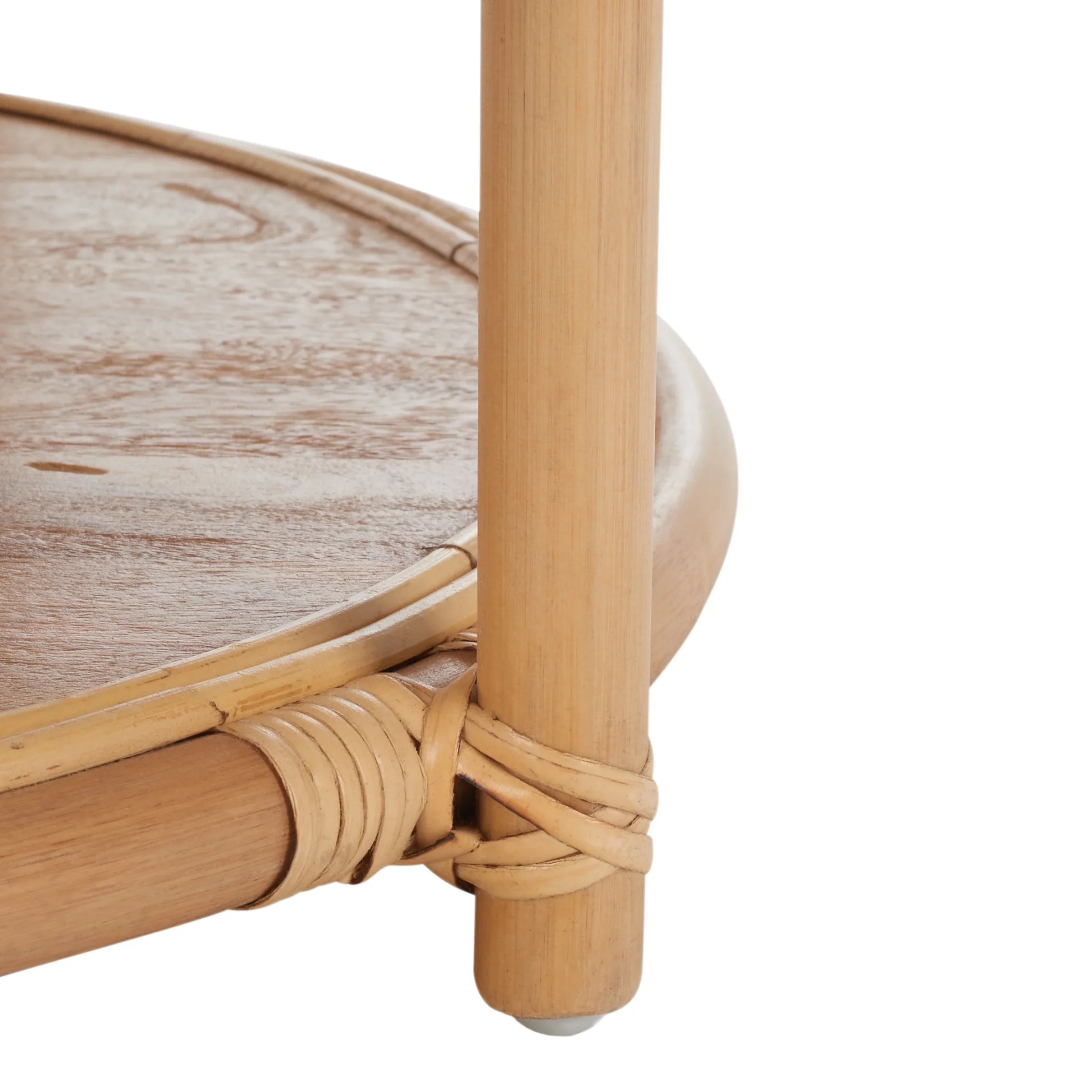 2026 New SAFAVIEH Modern Round Rattan Coffee Table, Natural - Image 8