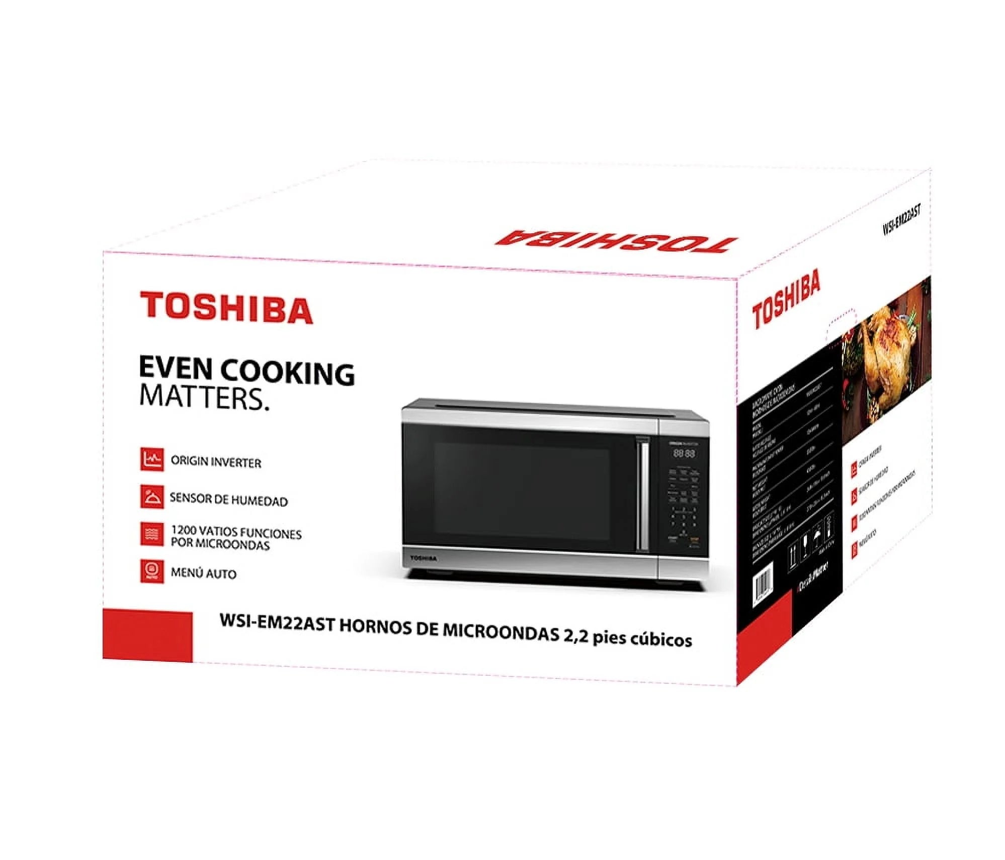 2026 New Toshiba 2.2 cu. ft. 24.4'' Microwave Oven in Stainless Steel - Image 12