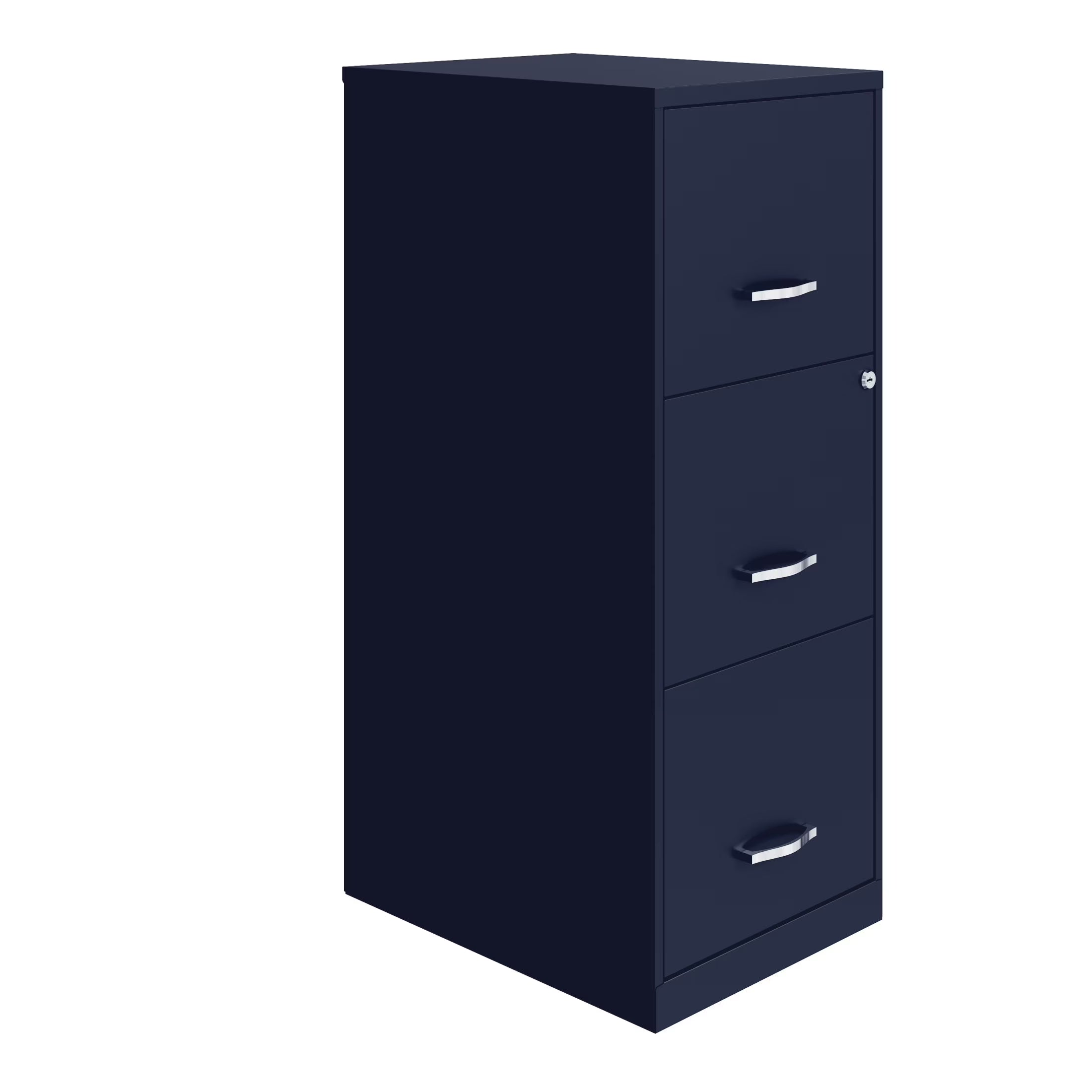 2026 New Space Solutions 18" Deep 3 Drawer Smart Letter Width Vertical File Cabinet, Navy