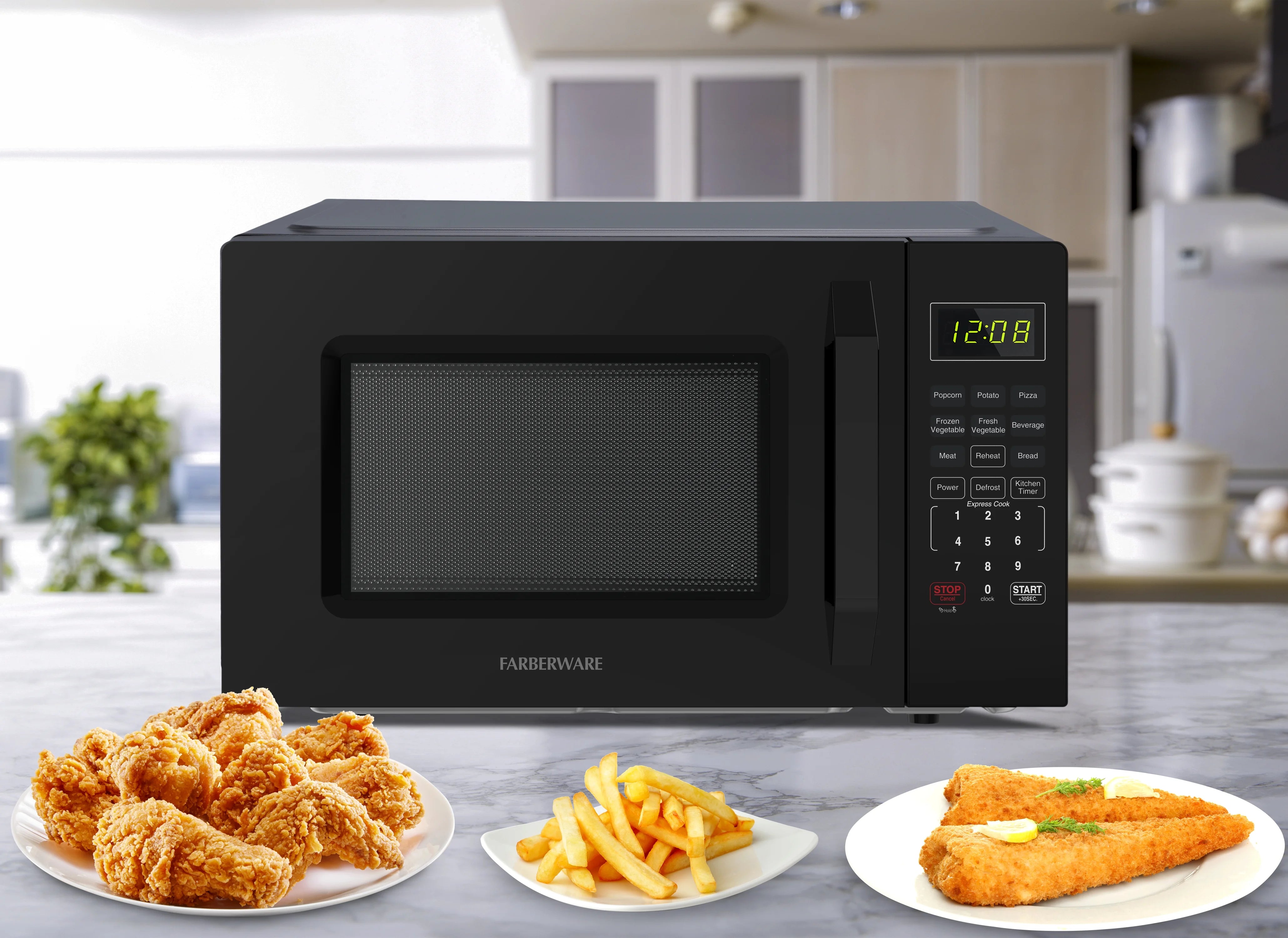 2026 New Farberware 1.1 Cu. Ft. 1000-Watt Compact Microwave Oven, Black - Image 10