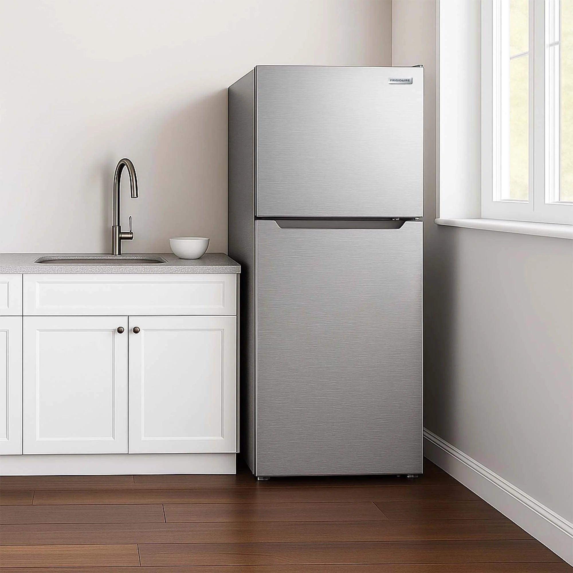2026 New Frigidaire 10 Cu. Ft. Top Mount Refrigerator, Frost Free, Platinum, EFR1033-SS-6Com - Image 6