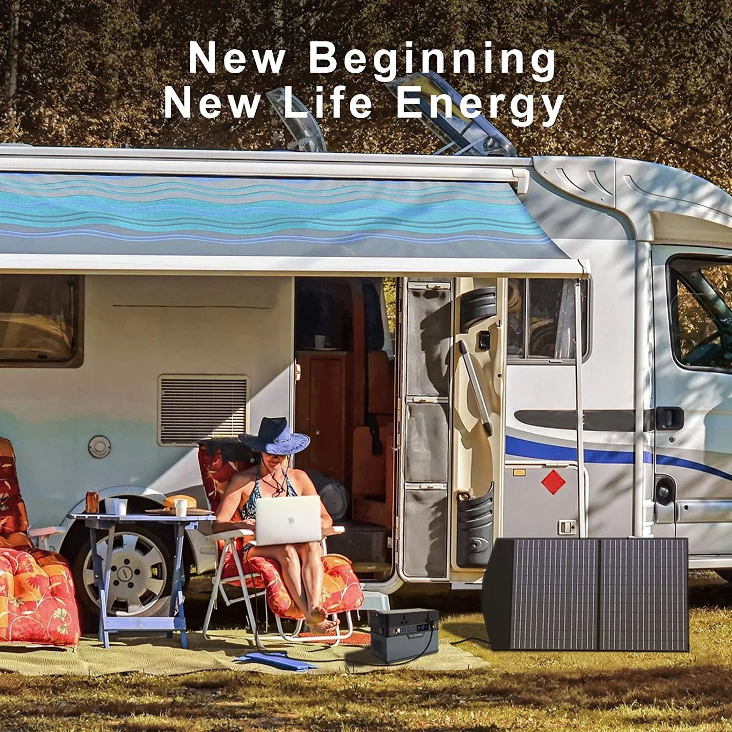 2026 New ALLPOWERS 288Wh 300W Portable Power Station with 100W Foldable Solar Panel, S300 Solar Generator Kit, Backup Battery for Camping Travel off-Grid, 【Shipping Separately】 - Image 8