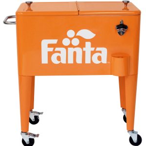 2026 New Leigh Country Coca-Cola Series CP 98501 Fanta 60 Qt Metal Outdoor Patio Cooler - Orange