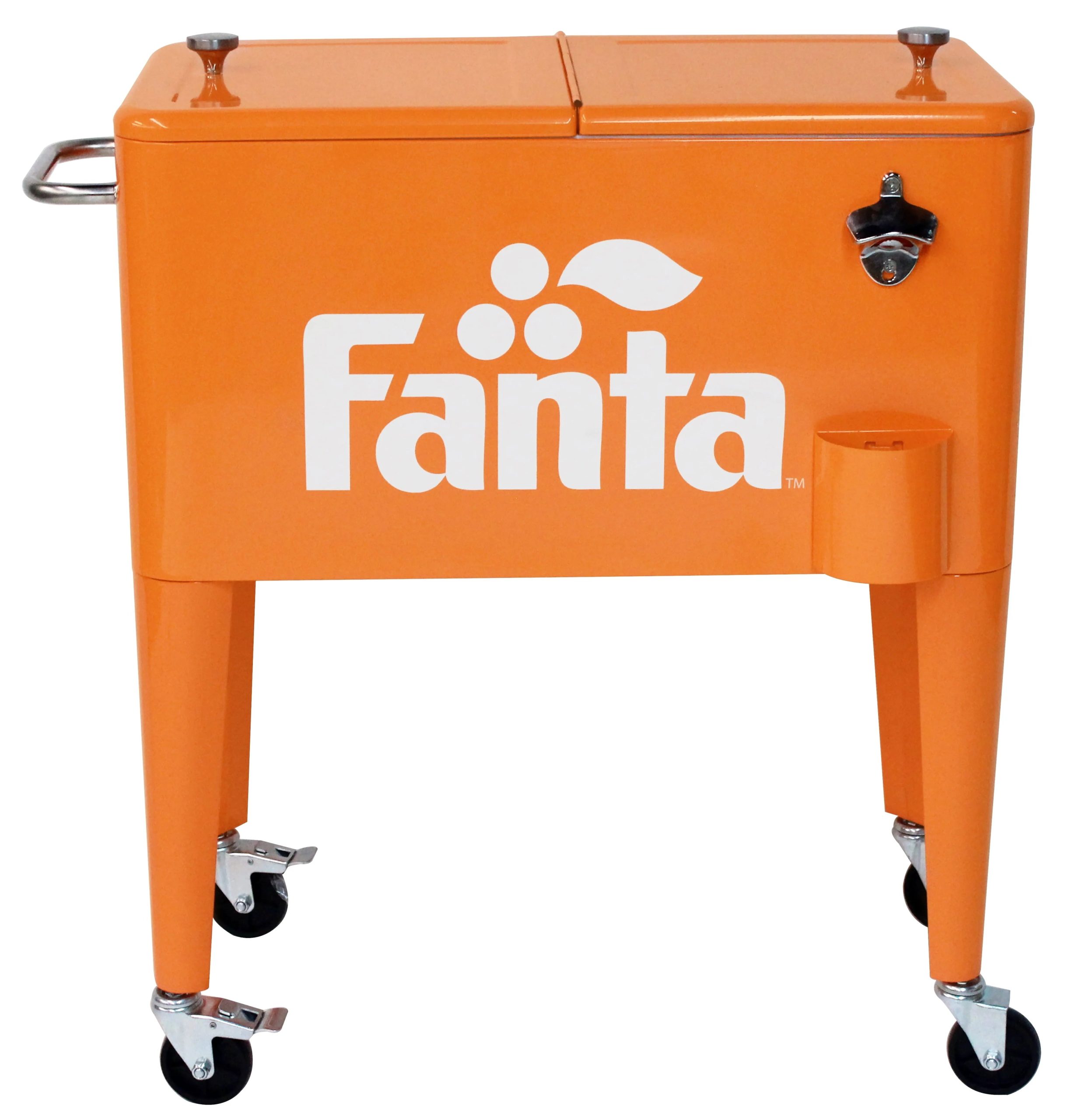 2026 New Leigh Country Coca-Cola Series CP 98501 Fanta 60 Qt Metal Outdoor Patio Cooler - Orange