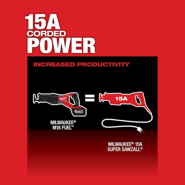 2026 New M18 Fuel 18-Volt Lithium-Ion Brushless Cordless Super Sawzall Orbital Reciprocating Saw with 6.0 Ah Battery - Image 4