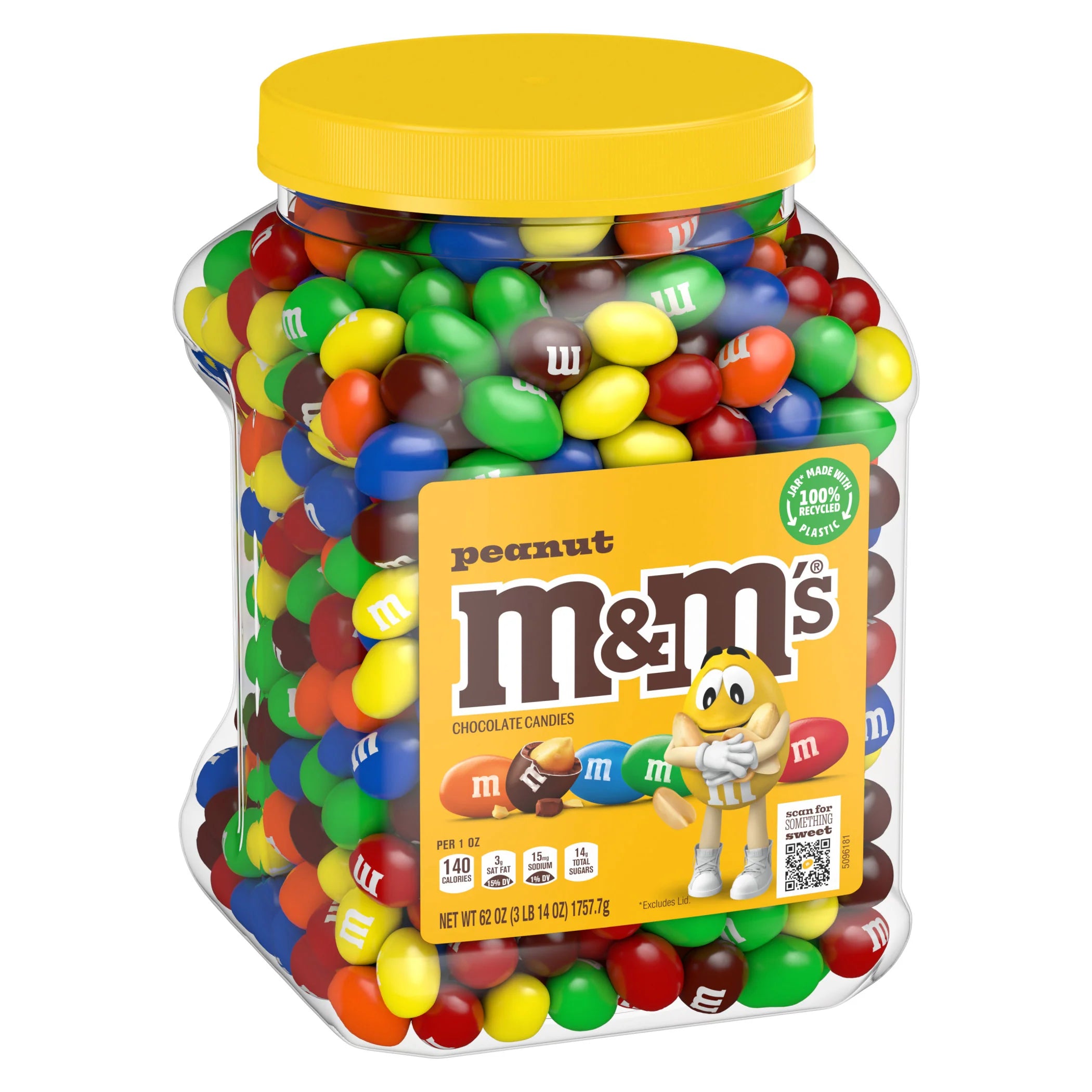 2026 New M&M's Chocolate Candy, Peanut, 62 oz Jar - Image 5
