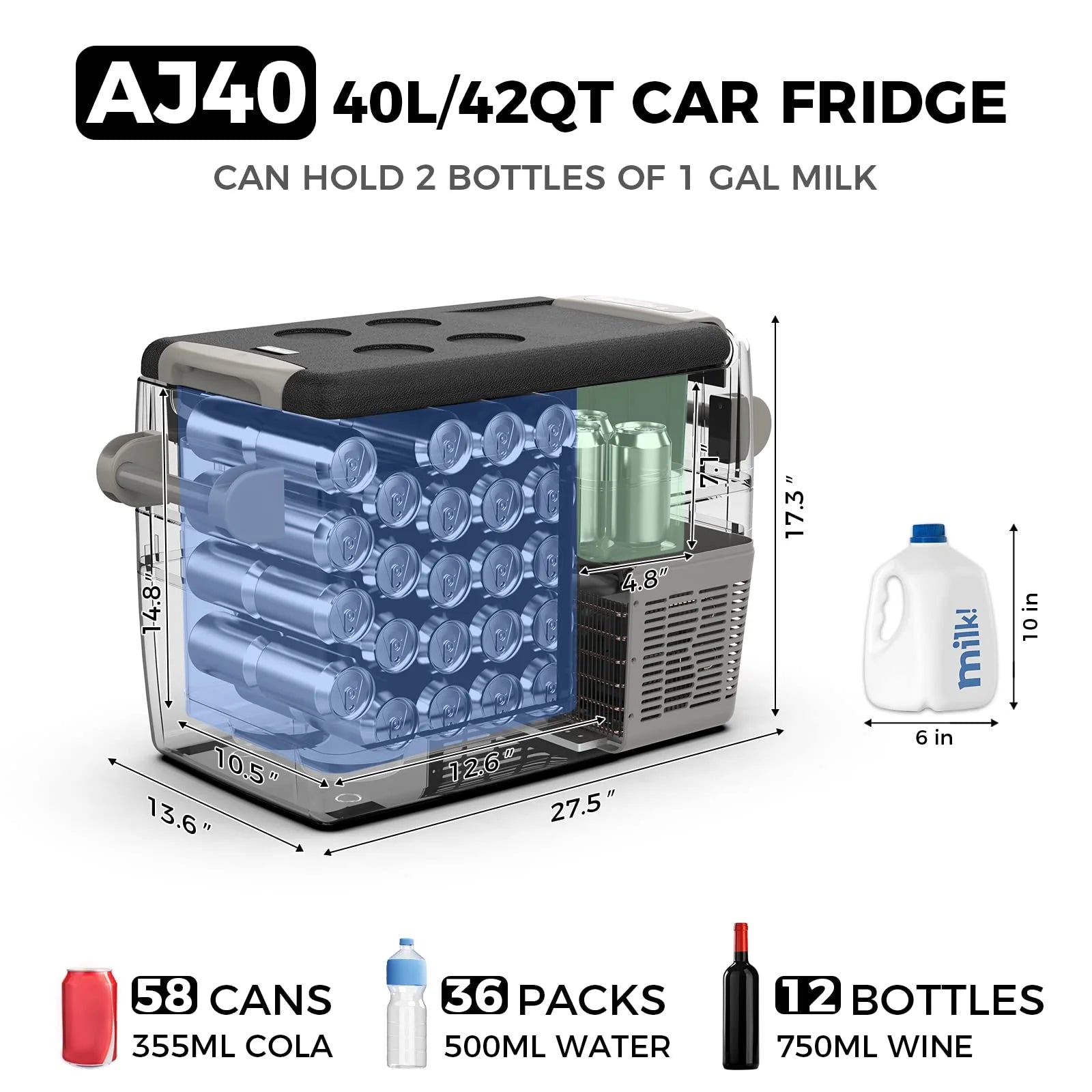 2026 New Setpower 12V Portable Refrigerator Freezer, 32 Quart Outdoor Fridge for Camping,Car Refrigerator,Electric Cooler for Truck, RV, Travel,3-Year Warranty - Image 13