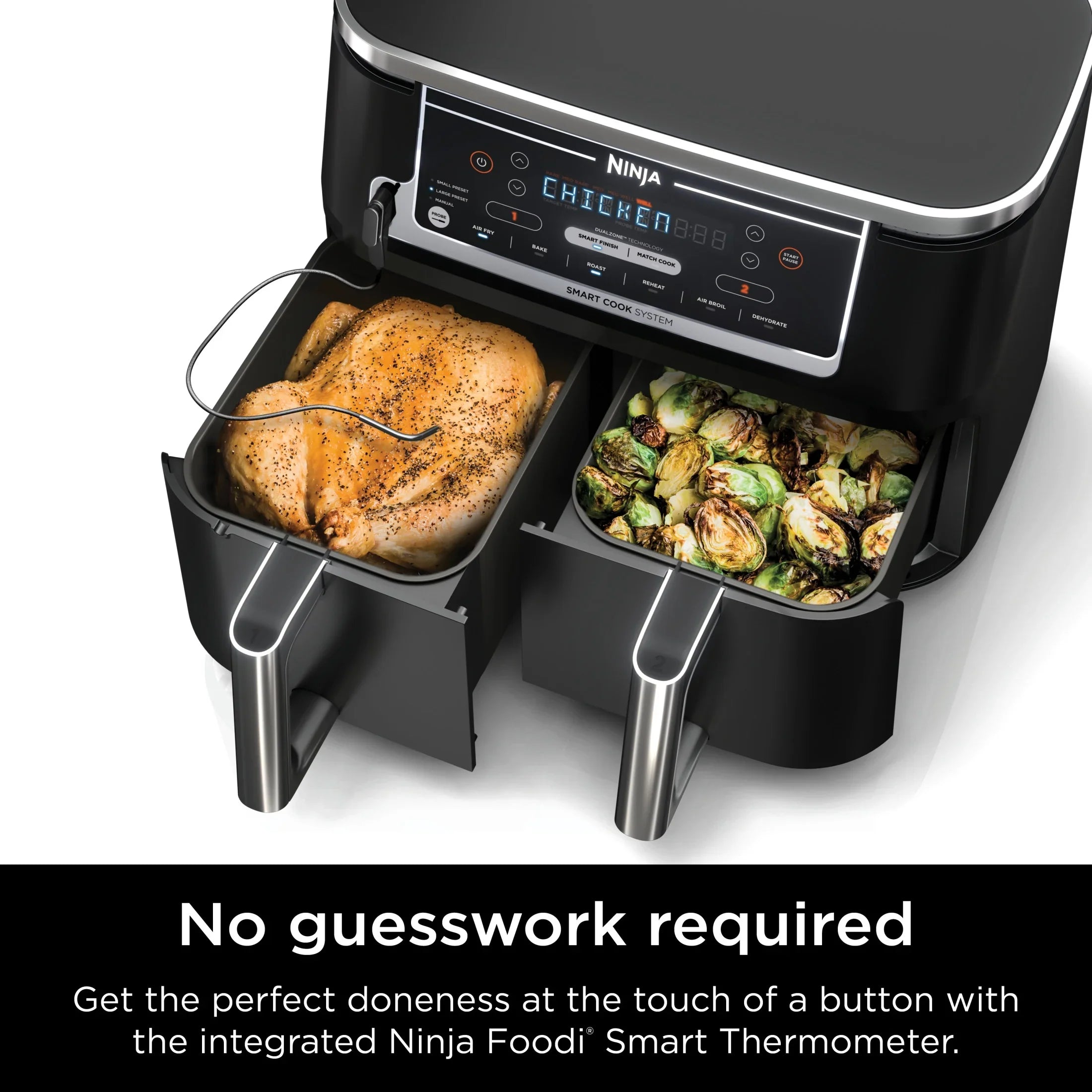 2026 New Ninja. Foodi. 6-in-1 Smart 10-qt. 2-Basket Air Fryer - Image 4