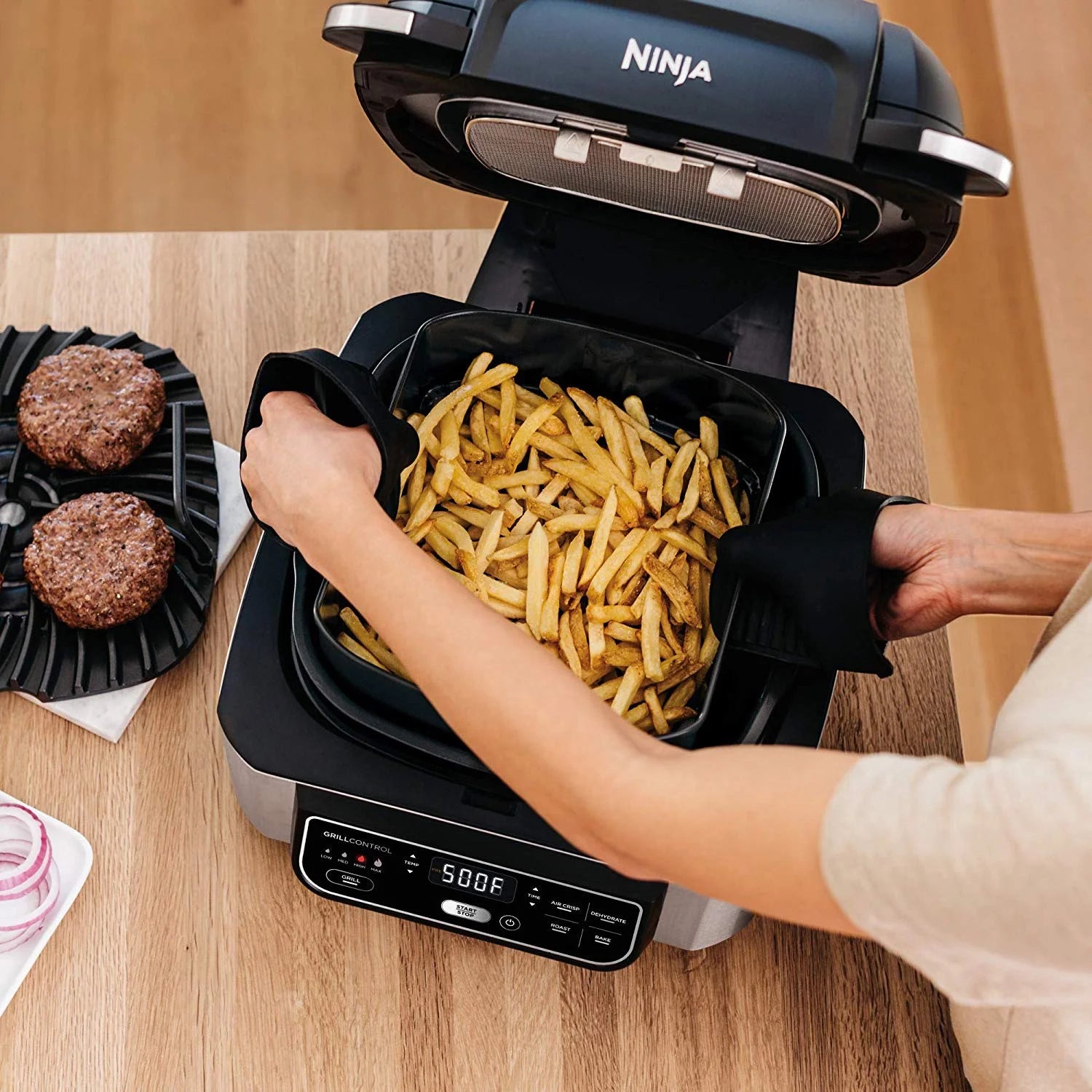2026 New Ninja AG301 Foodi 5-in-1 Indoor Grill with 4-Quart Air Fryer - Image 10