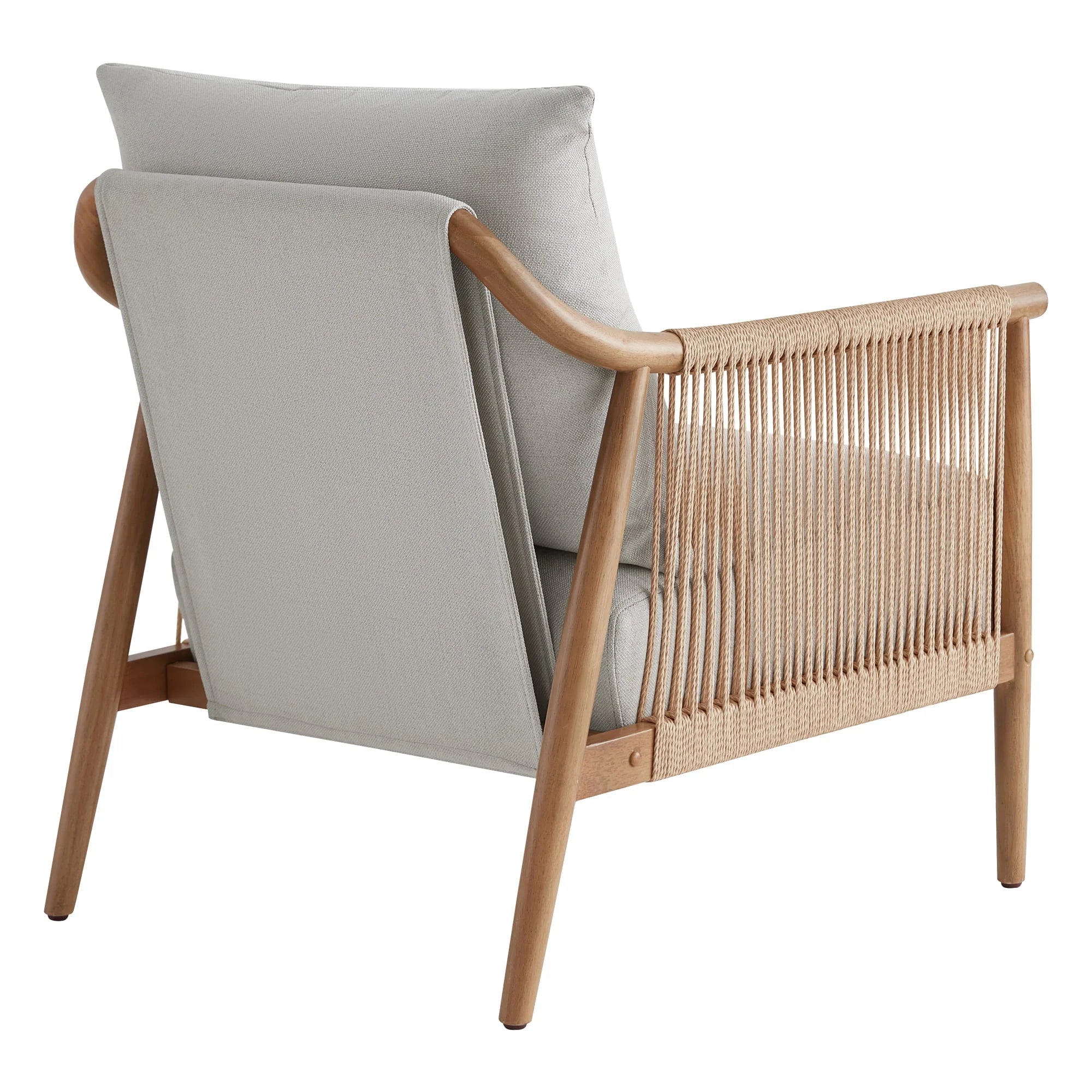 2026 New CHITA Modern Accent Chair, Braid Armchair Living Room Chair, Cream - Image 23