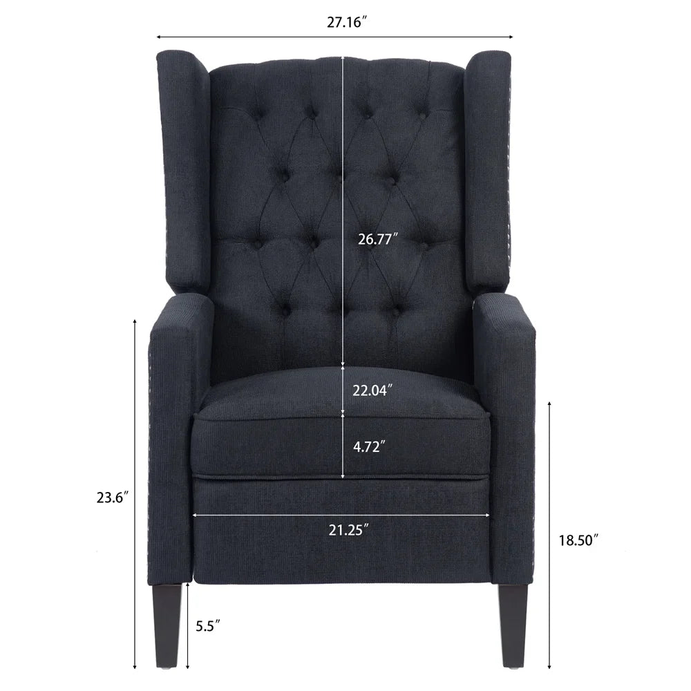 2026 New Triple Tree Modern Fabric Foam Wood Solid Print Nailhead Trim Accent Chair, Beige - Image 16