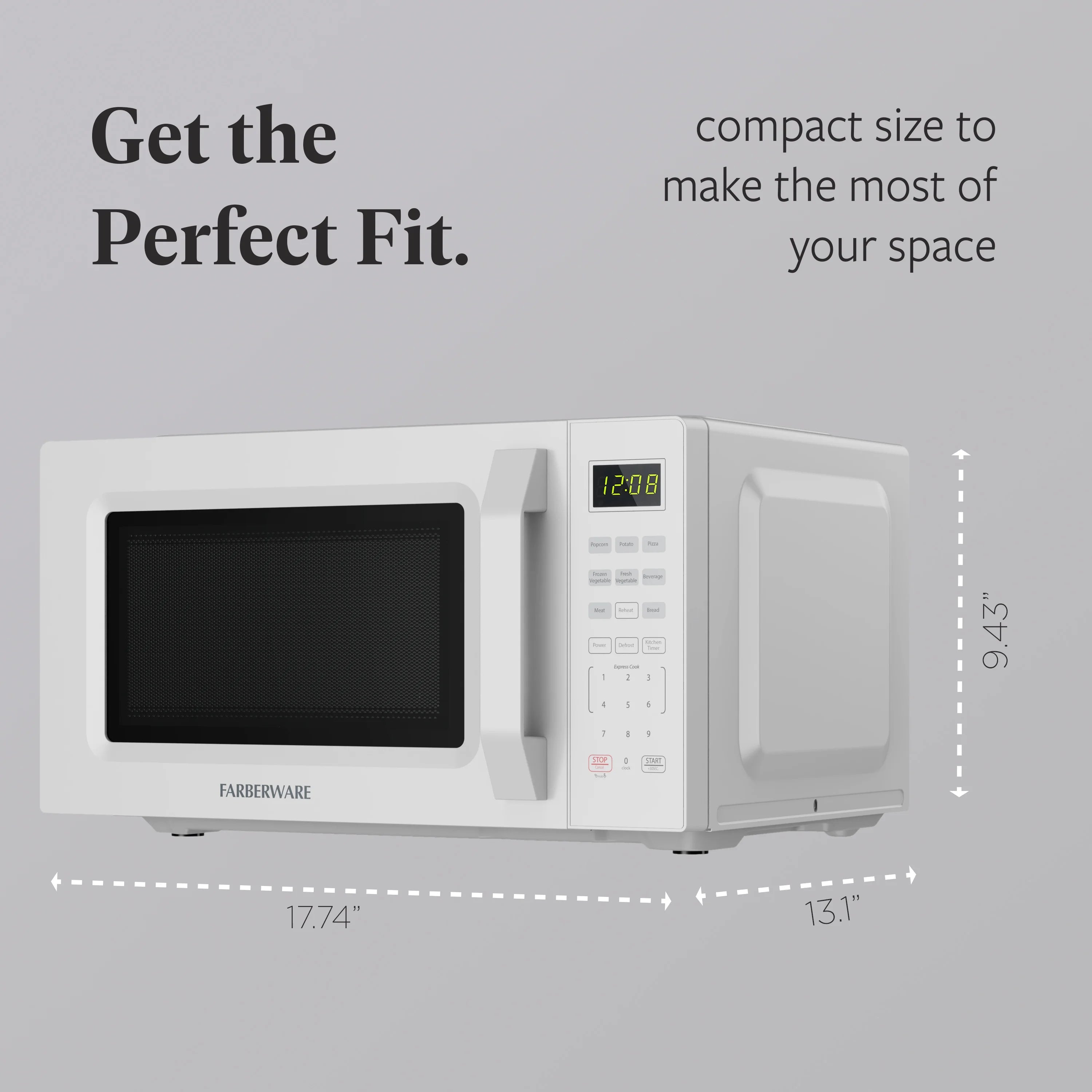 2026 New Farberware 1.1 Cu. Ft. 1000-Watt Compact Microwave Oven, Black - Image 37