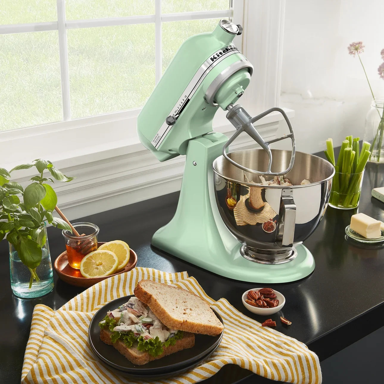 2026 New KitchenAid Deluxe Series 4.5 Quart Tilt-Head Stand Mixer with Stainless Bowl, Contour Silver, KSM97CU - Image 18