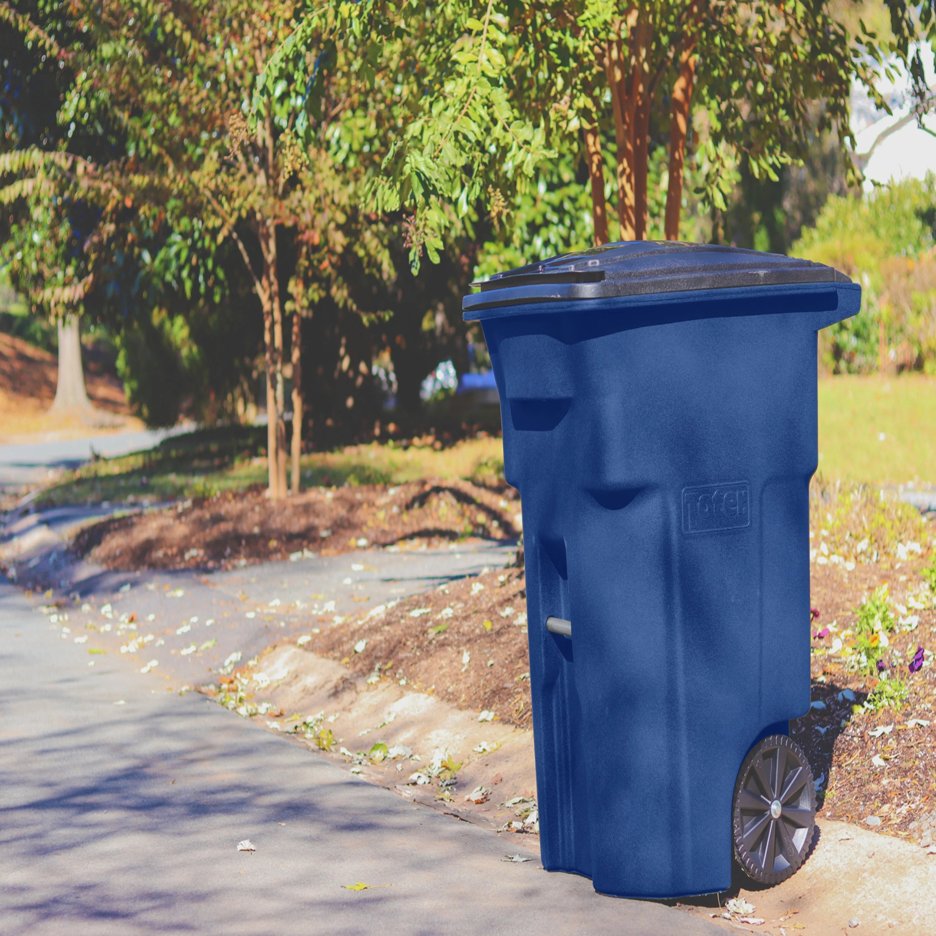 2026 New Toter Trash Can Greenstone With Wheels And Lid, 96 Gallon - Image 7