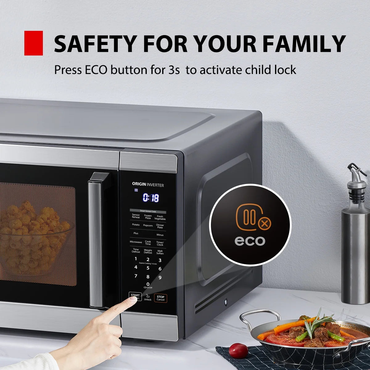 2026 New Toshiba 2.2 cu. ft. 24.4'' Microwave Oven in Stainless Steel - Image 10