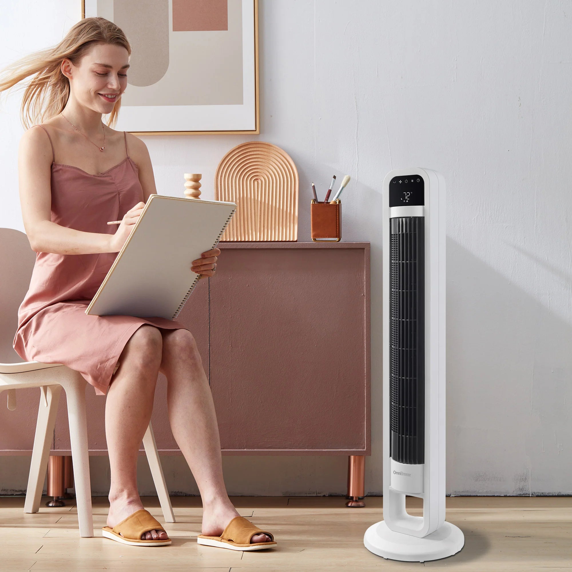2026 New OmniBreeze Tower Fan with Internal Oscillation and Wi-Fi - Image 8