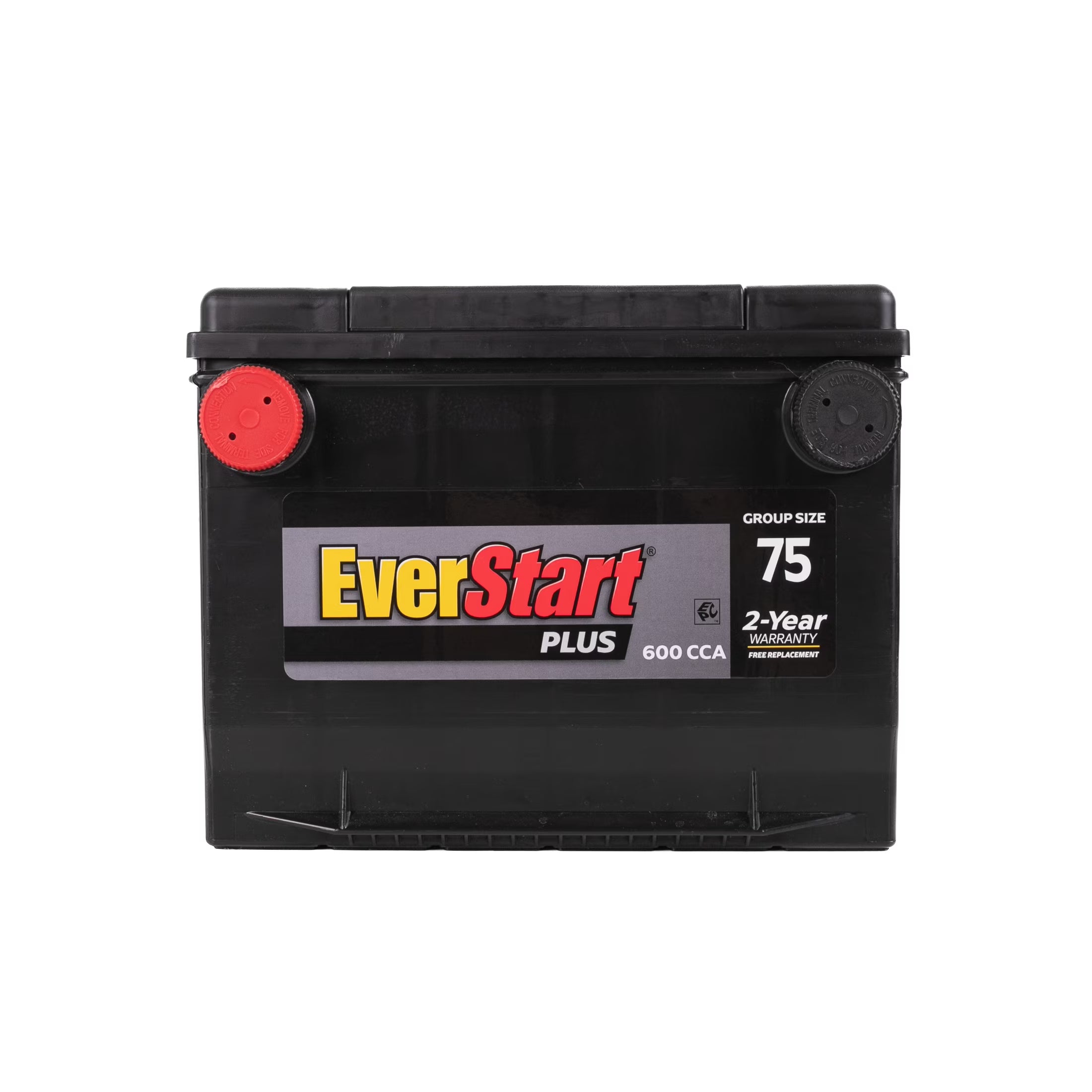 2026 New EverStart Plus Lead Acid Automotive Battery, Group Size 75 (12 Volt/600 CCA)