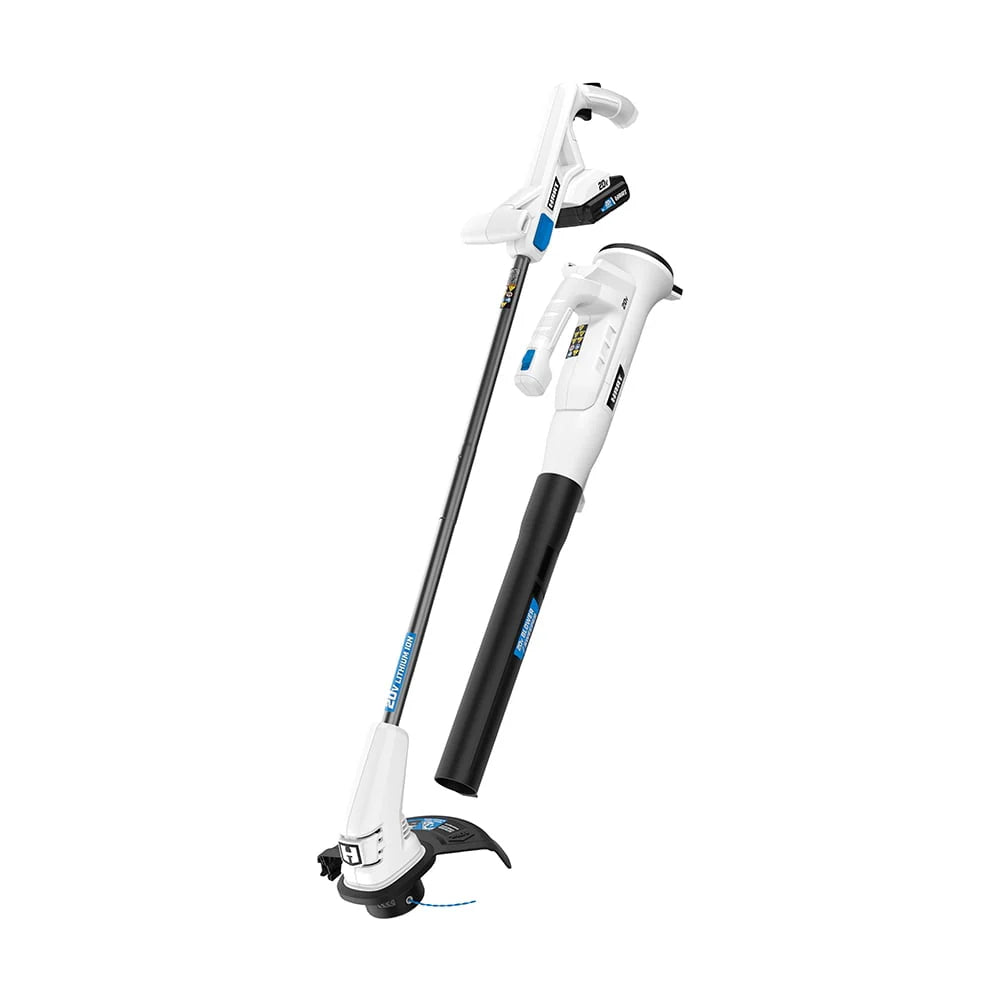 2026 New HART 20-Volt 10-inch String Trimmer/Bazooka Leaf Blower Combo Kit, (1) 2.0Ah Lithium-Ion Battery