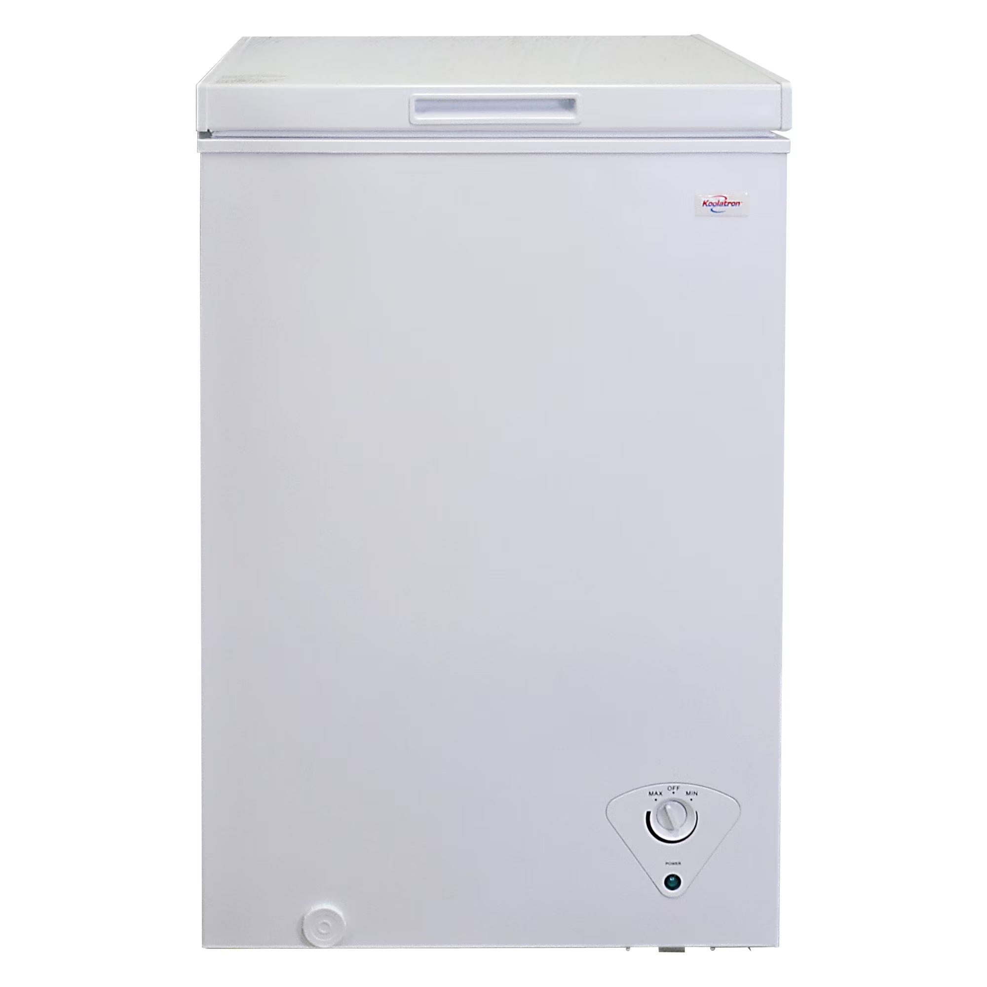 2026 New Koolatron 3.5 cu ft Compact Chest Freezer 99L White Manual Defrost Deep Freeze Storage Basket Space-Saving Flat Back
