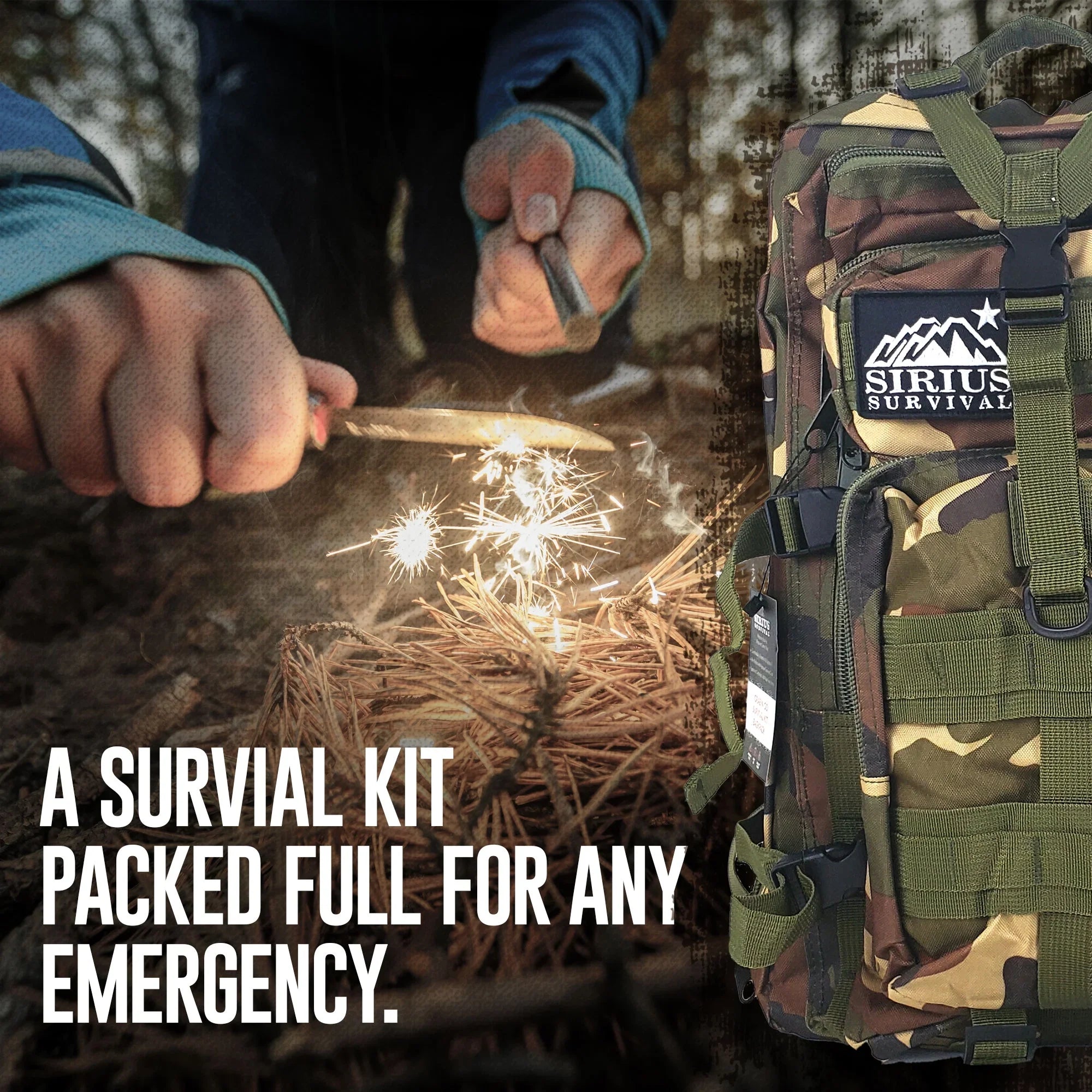 2026 New Vital 72 Hour Emergency Survival Kit for Family - Bug Out Bag for Hurricanes, Floods, Tornadoes or Other Disasters - 72 Hour Kit of Food & Water for 2 Per Bag - Image 7