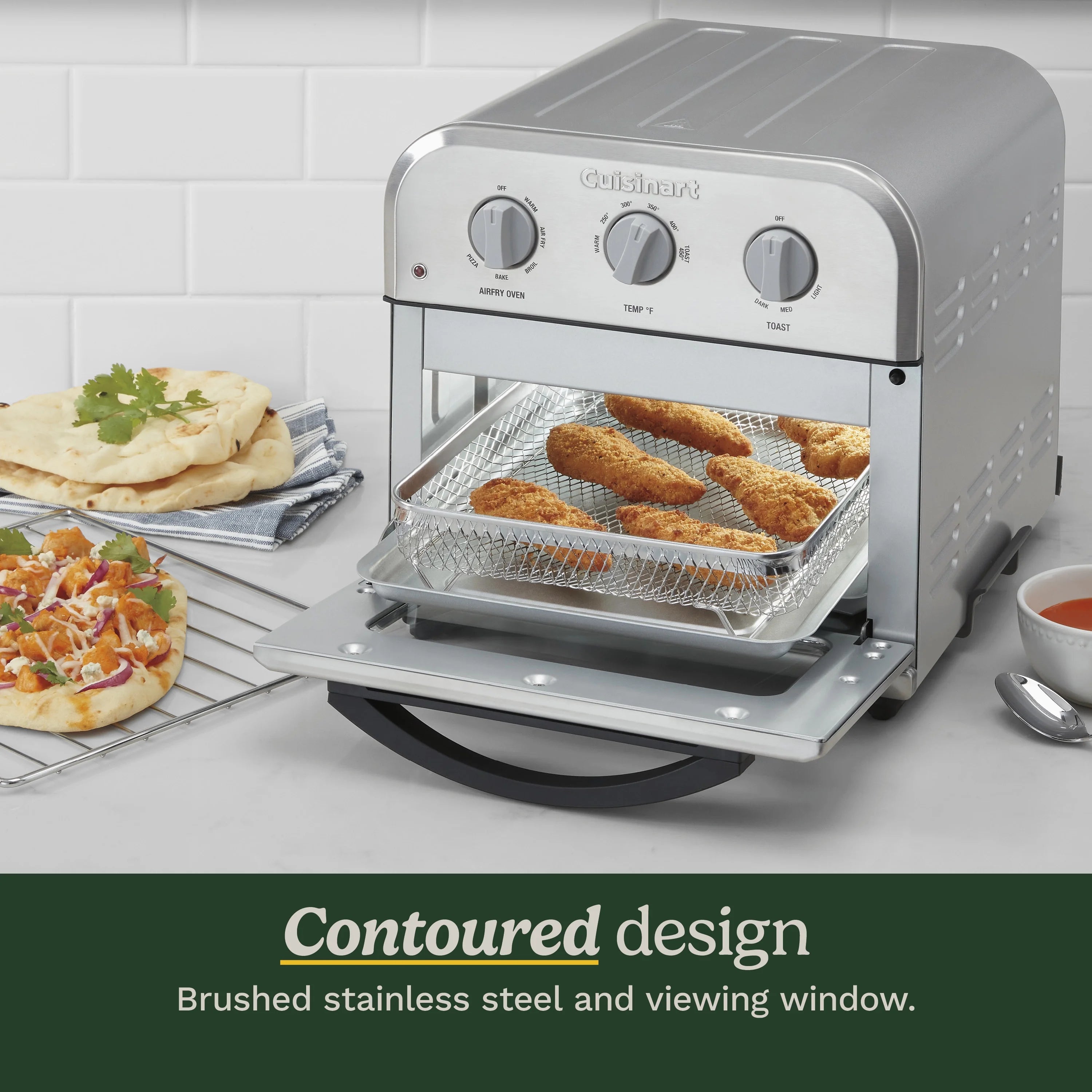 2026 New Cuisinart Compact Air Fryer Toaster Oven, Stainless Steel - Image 6