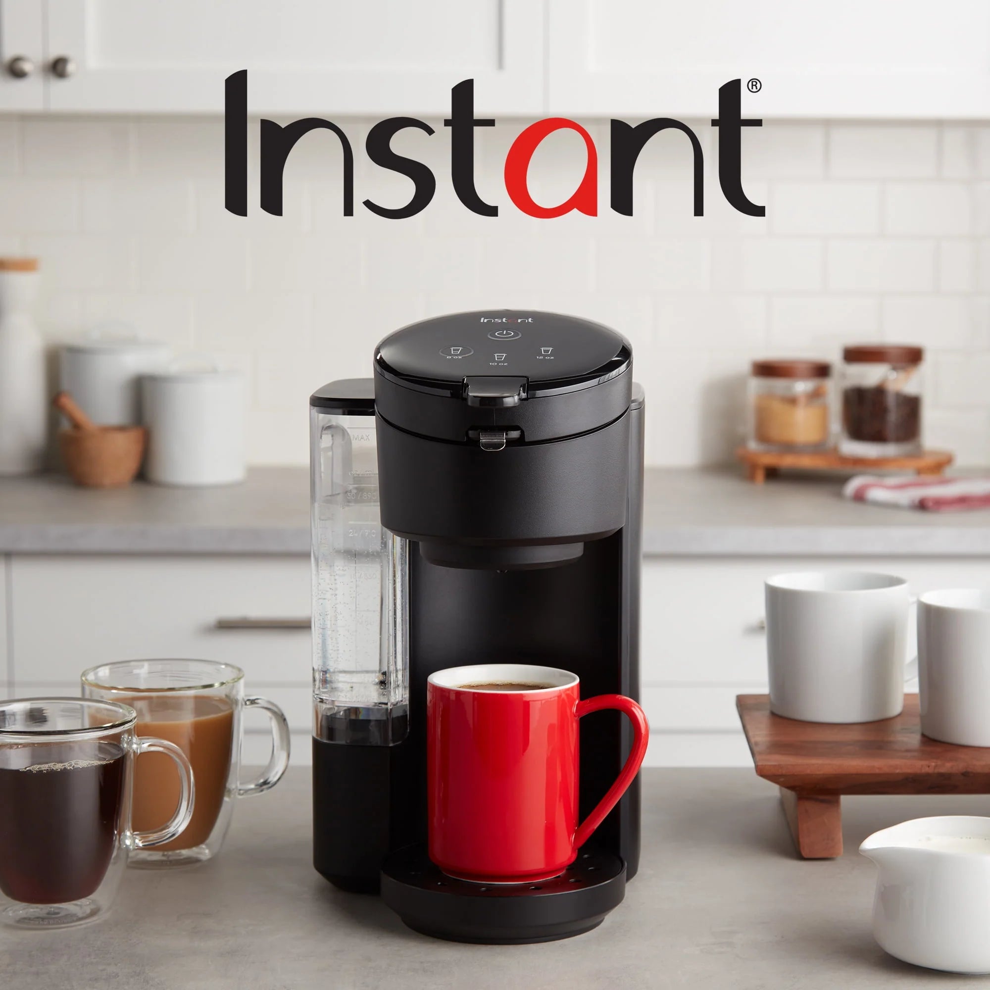 2026 New Instant Solo Café 2-in-1 Single Serve Coffee Maker for K-Cup Pods and Ground Coffee, Black - Image 11