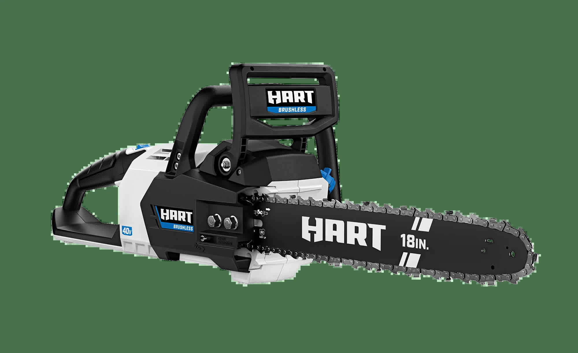 2026 New HART Cordless 40-Volt SUPERCHARGE Brushless 18-inch Chainsaw, (1) 6.0Ah Lithium-Ion Battery - Image 4
