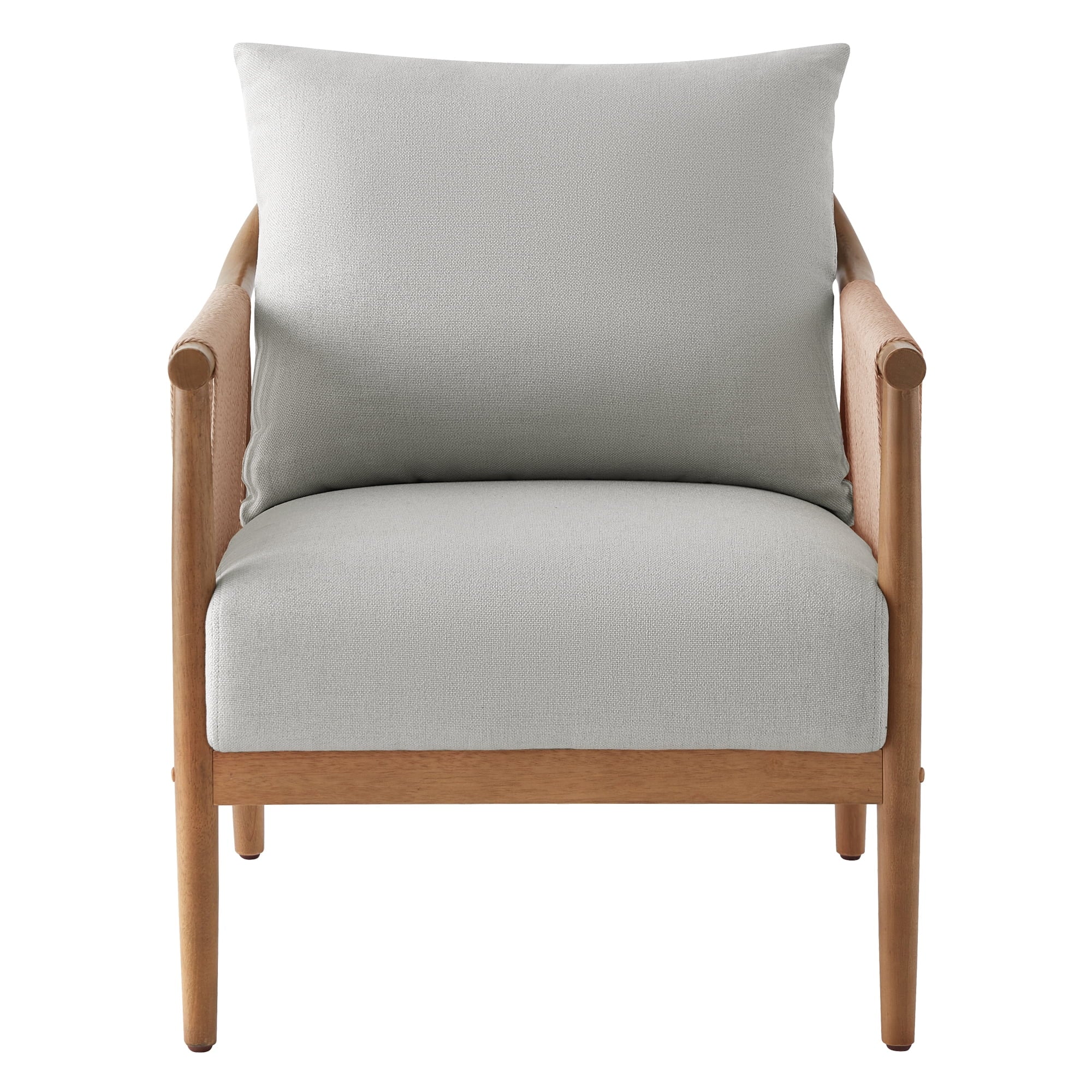 2026 New CHITA Modern Accent Chair, Braid Armchair Living Room Chair, Cream - Image 19