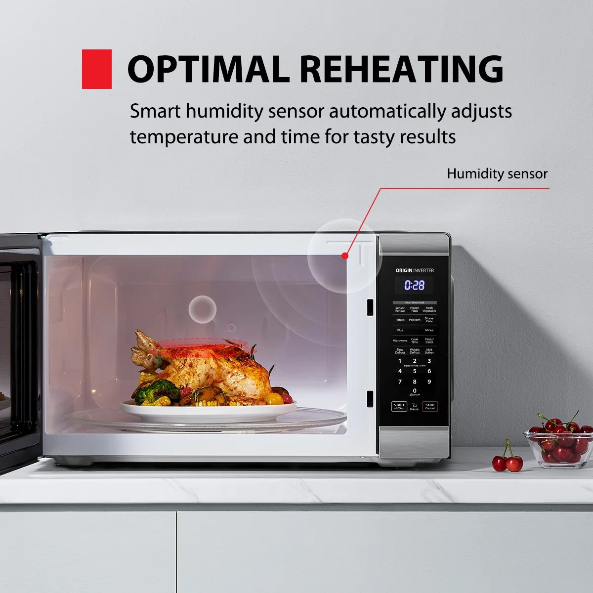 2026 New Toshiba 2.2 cu. ft. 24.4'' Microwave Oven in Stainless Steel - Image 9