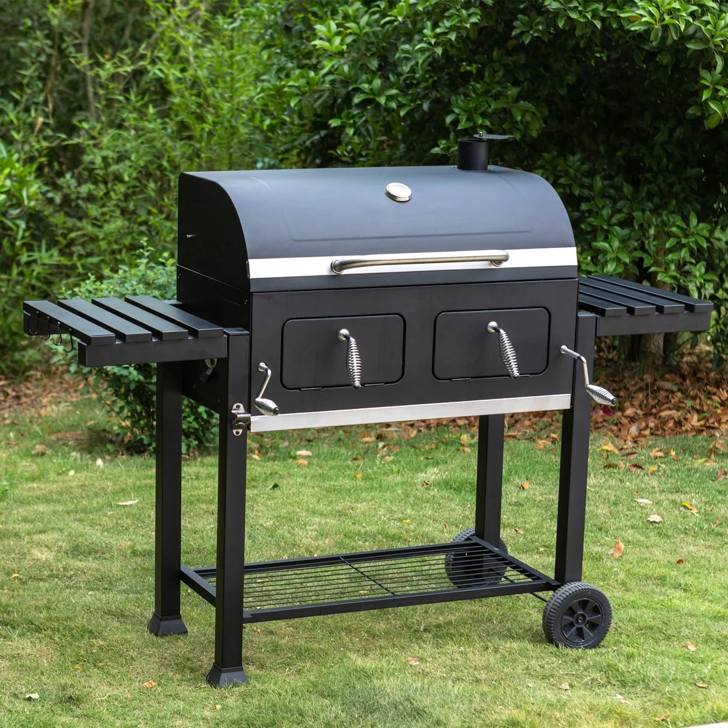 2026 New 34'' Charcoal Grill Extra Large Portable BBQ Grill, Black