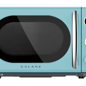 2026 New Galanz 0.7 Cu ft Retro Countertop Microwave Oven, 700 Watts, Blue, New