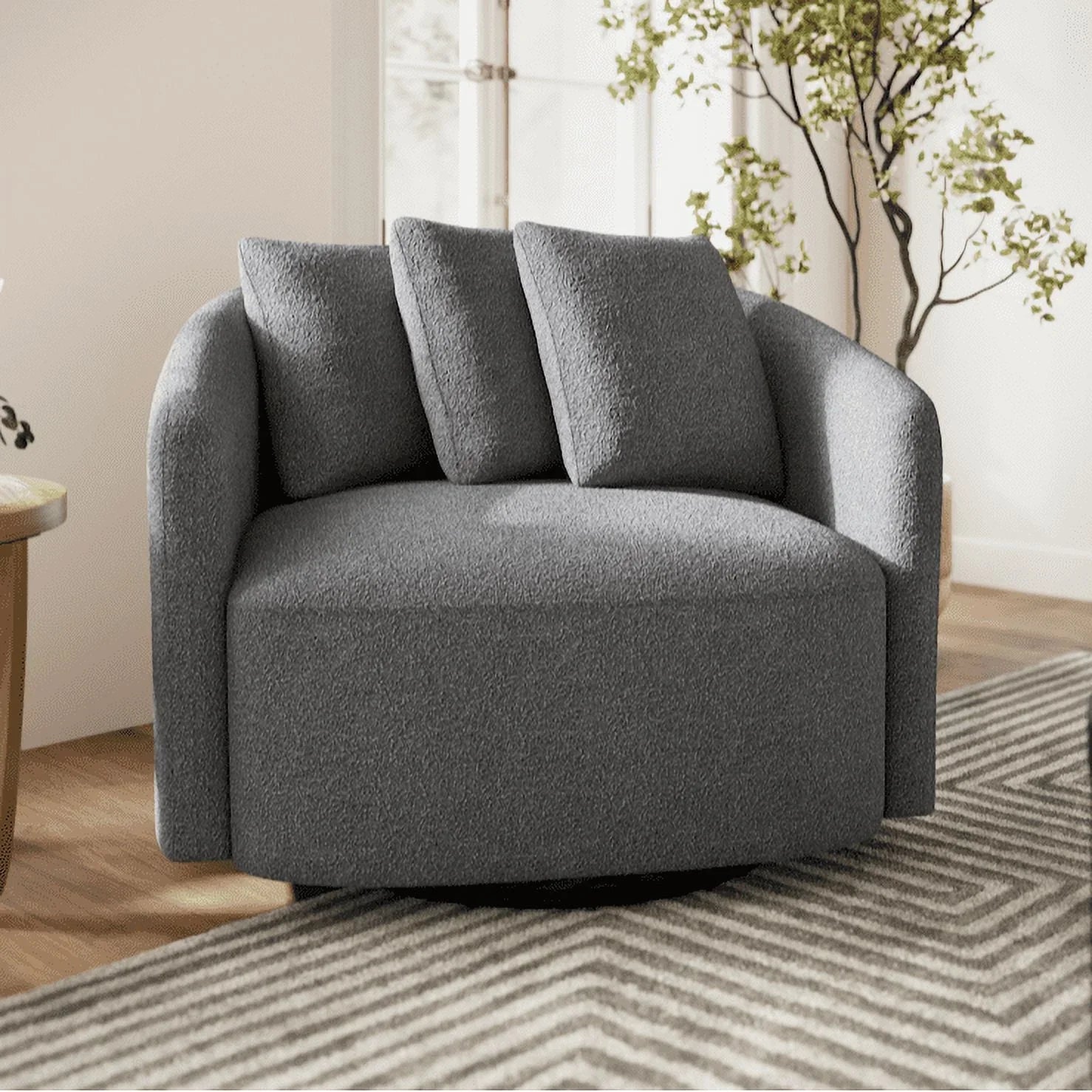 2026 New Beautiful Drew Accent Chair by Drew Barrymore, Cream Boucle - Image 25